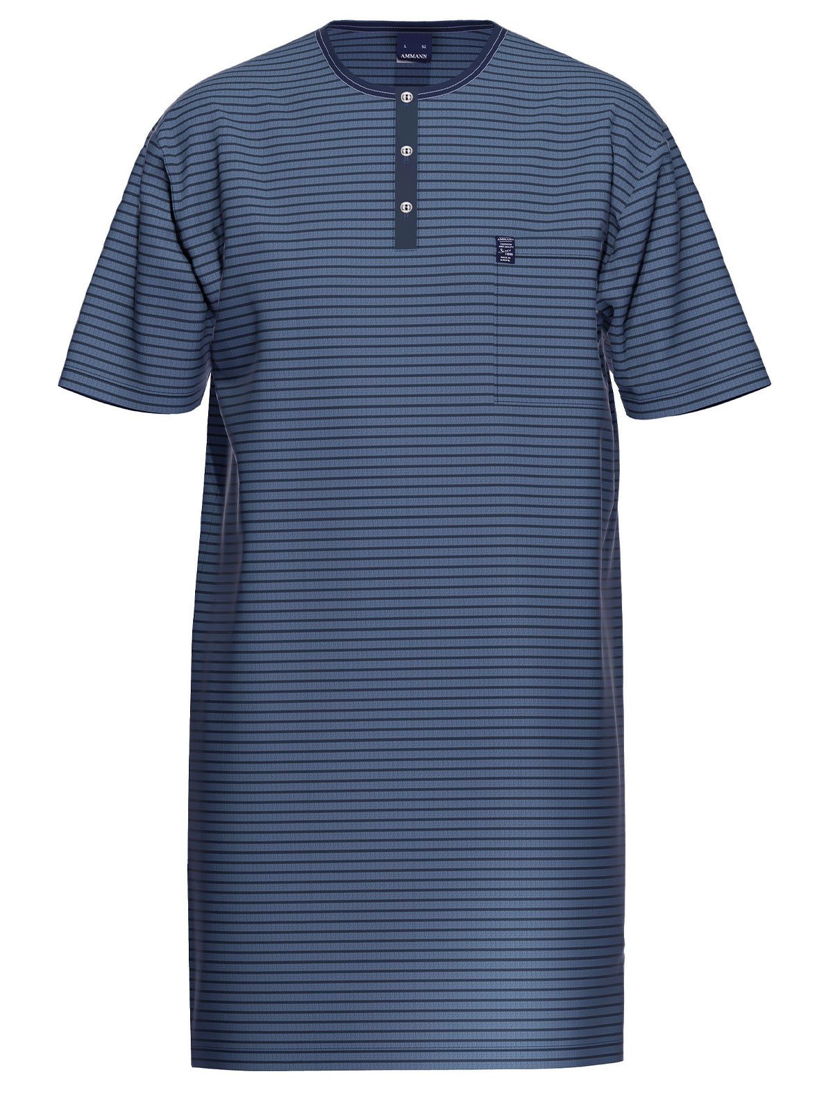 Ammann Pyjama Nachthemd 1/2 Arm Men / Nightwear (Stück, 1 tlg) hohe Markenqualität