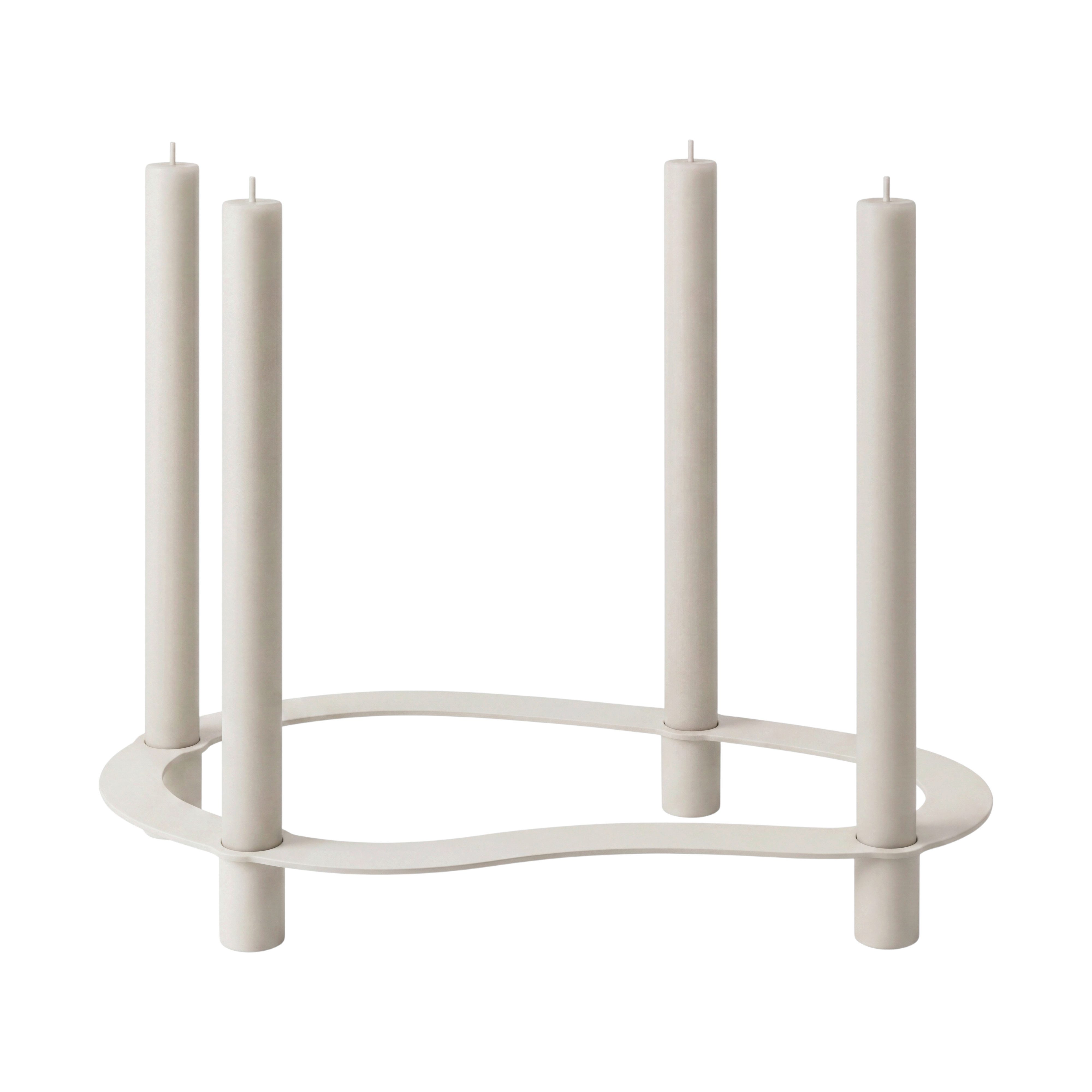 blomus Kerzenhalter -ARO- Kerzenständer, Teelichthalter, Dekokerzenhalter: Modernes Design (1 St), Zeitlos, organische Formgebung, schwebende Optik, 4 Kerzen