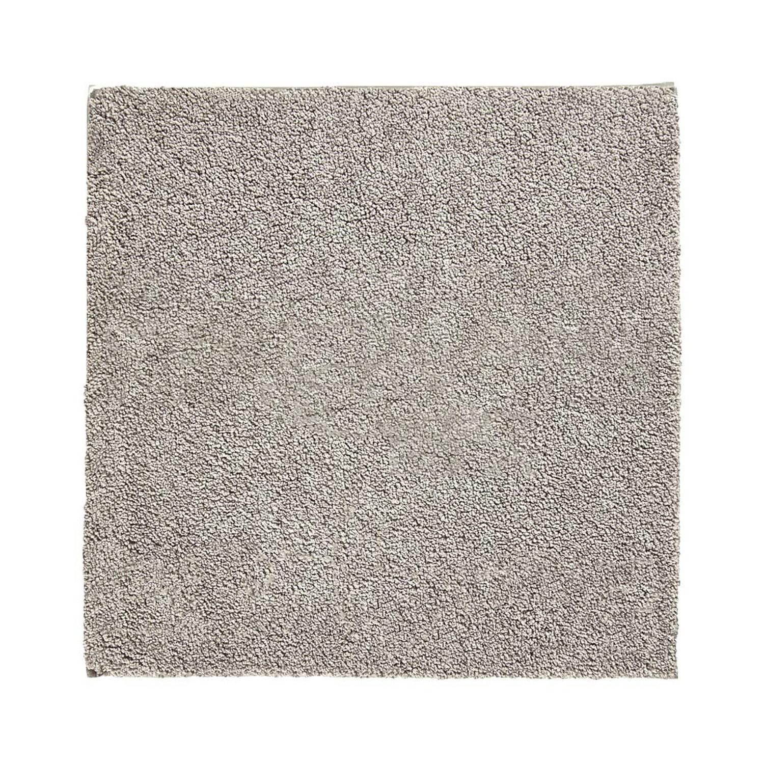 Aquanova Badematte LOA, 60 x 60 cm, Beige, waschbar, Höhe 19 mm, rutschhemmend beschichtet, fußbodenheizungsgeeignet, Polyamid, rechteckig, Rückseite aus Naturlatex