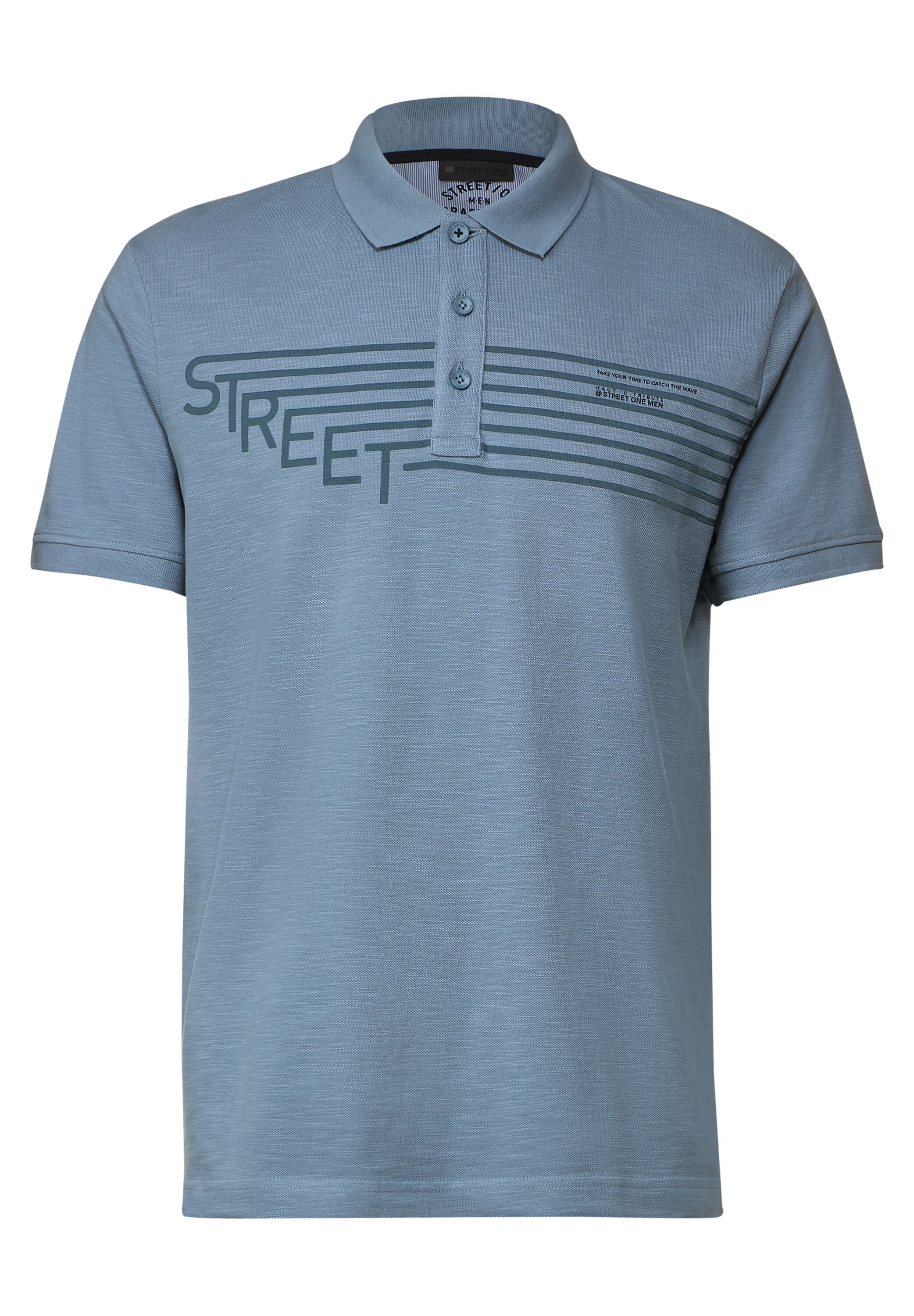 STREET ONE MEN Poloshirt steel blue