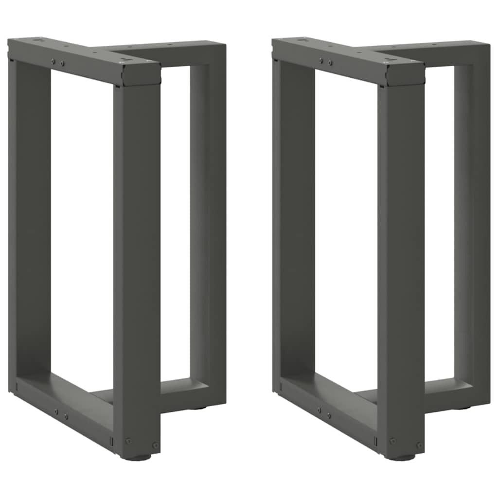 Tischgestell Esstischbeine T-Form 2 Stk Anthrazit 60x35x72-73 cm Stahl