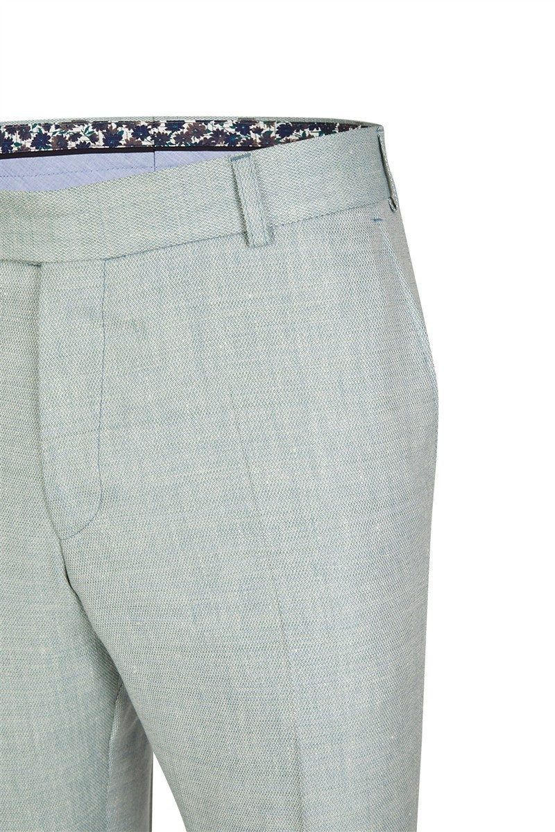 Wilvorst Anzughose Wilvorst GREEN-WEDDING Herren Hose Drop8 Hellgrün meliert