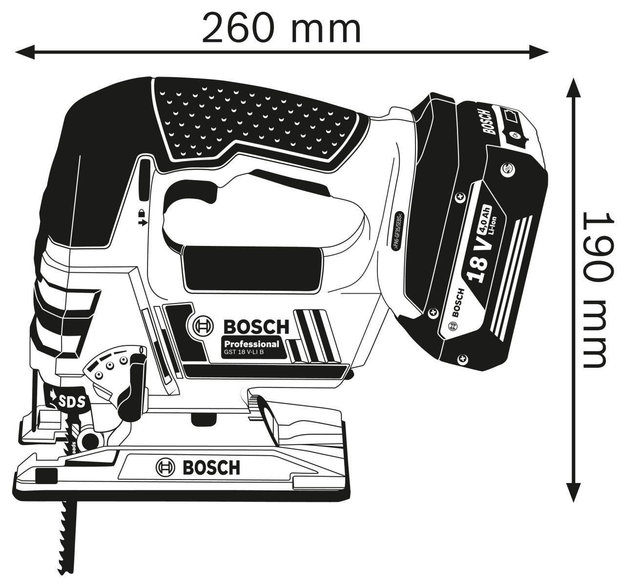 BOSCH Stichsäge Bosch Professional Akku-Stichsäge GST günstig online kaufen