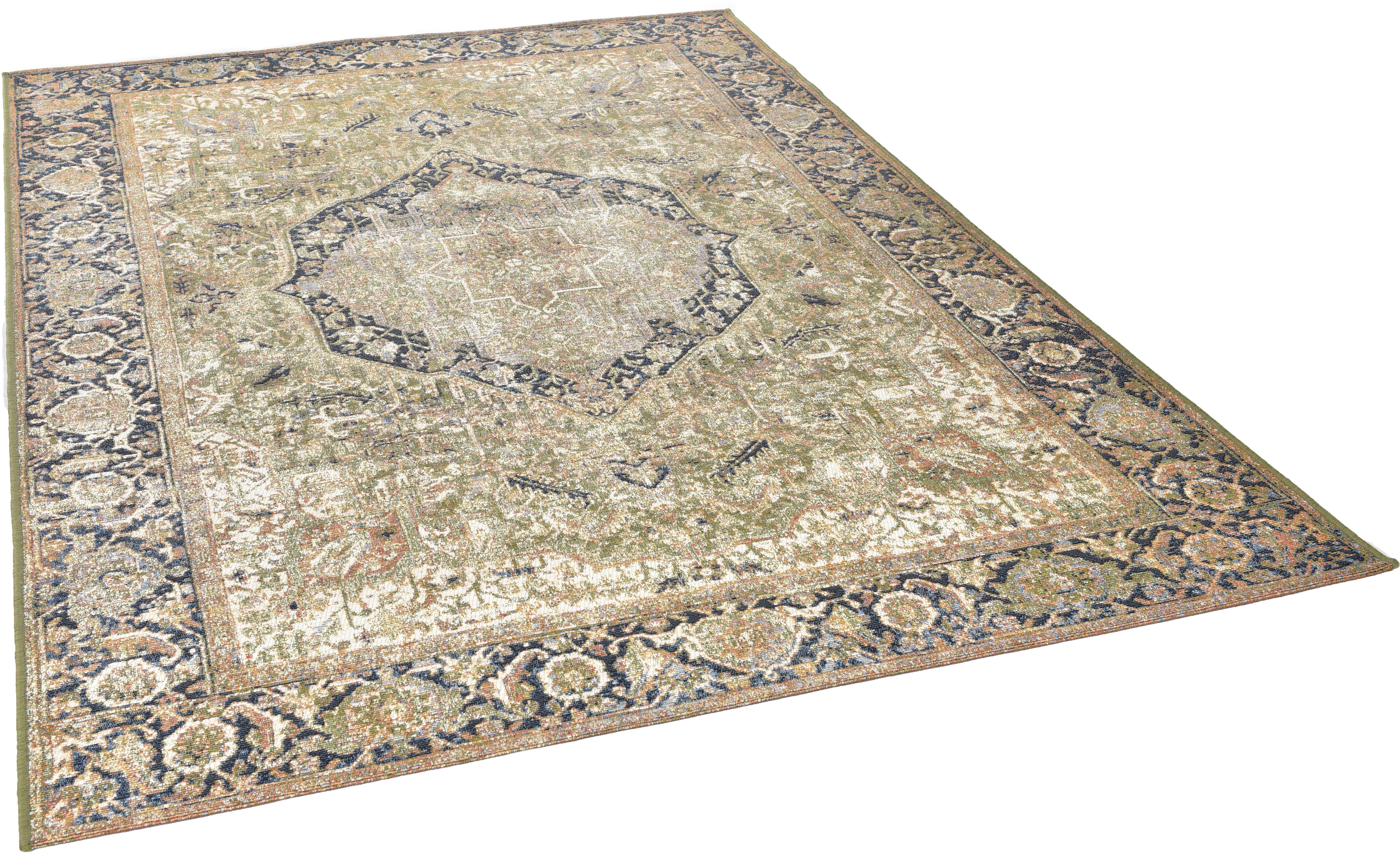 TOM TAILOR HOME Teppich Funky Outdoor Orient One, rechteckig, Höhe: 5 mm, Flachgewebe, Orient-Optik, In- und Outdoor geeignet, Wohnzimmer