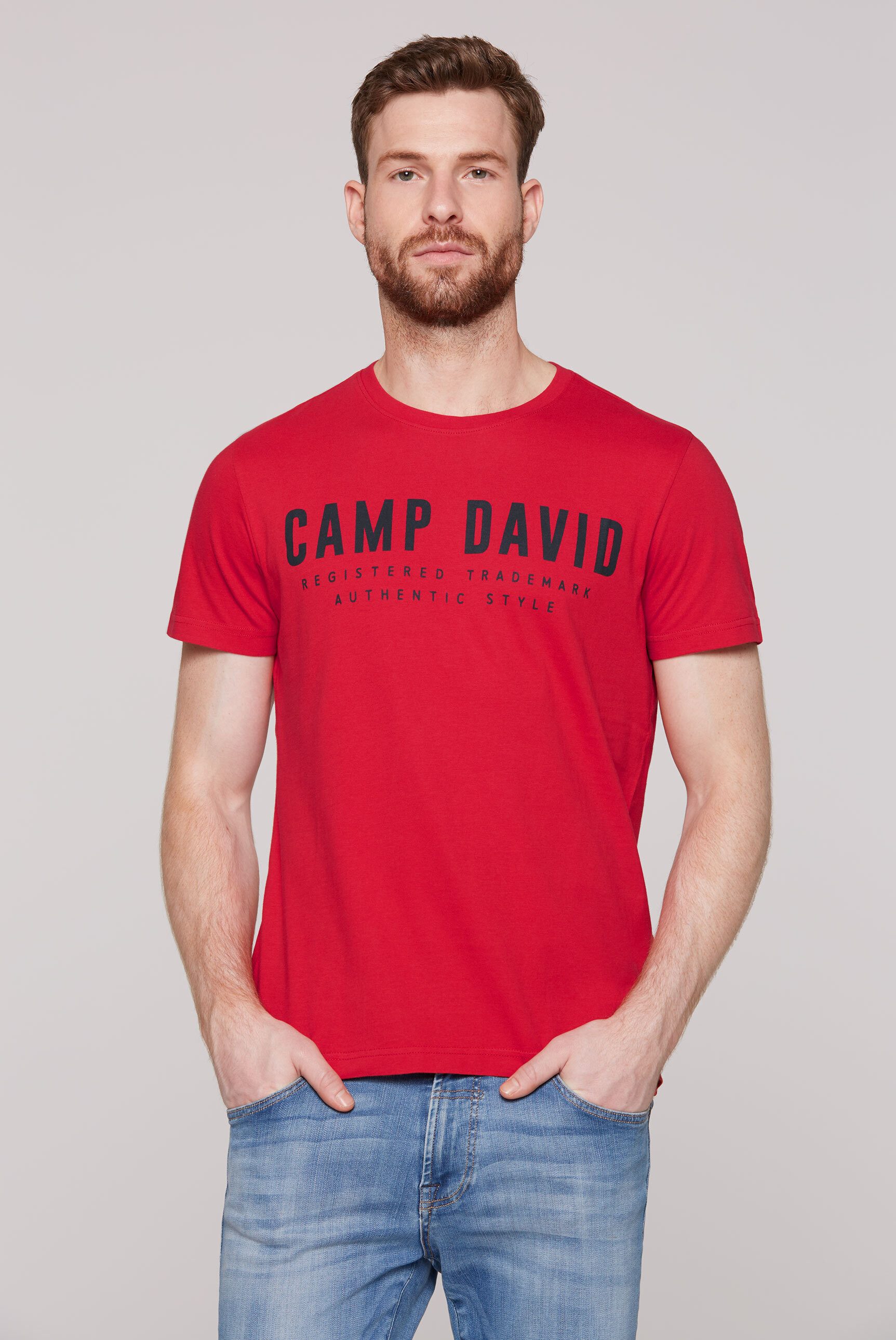 CAMP DAVID Rundhalsshirt aus Baumwolle günstig online kaufen