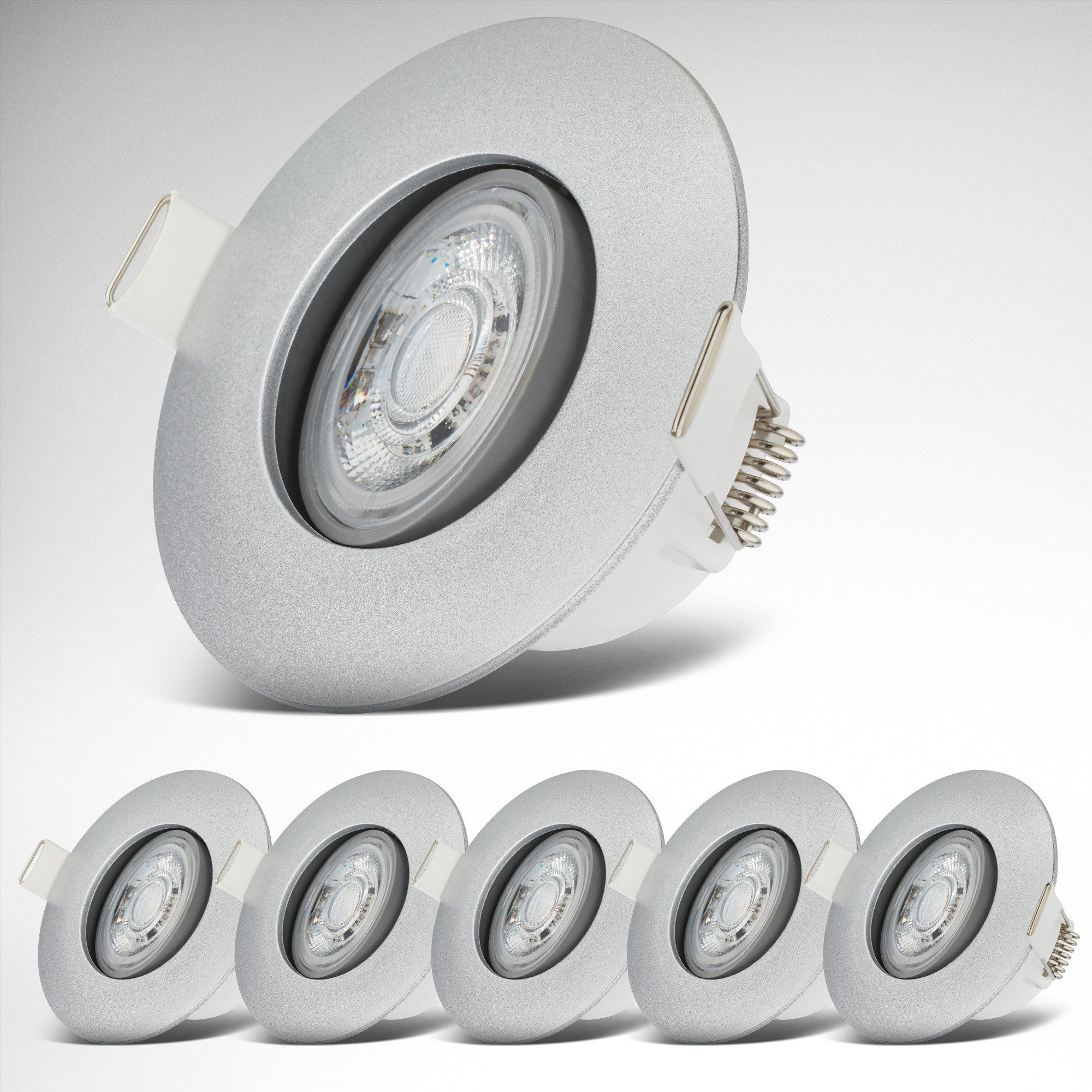 B.K.Licht LED Einbauleuchte 6er Set Bad günstig online kaufen