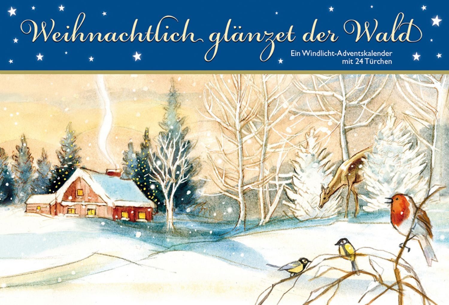KAUFMANN Terminplaner Weihnachtlich glänzet der Wald. Ein Windlicht-Adventskalender mit 24 T