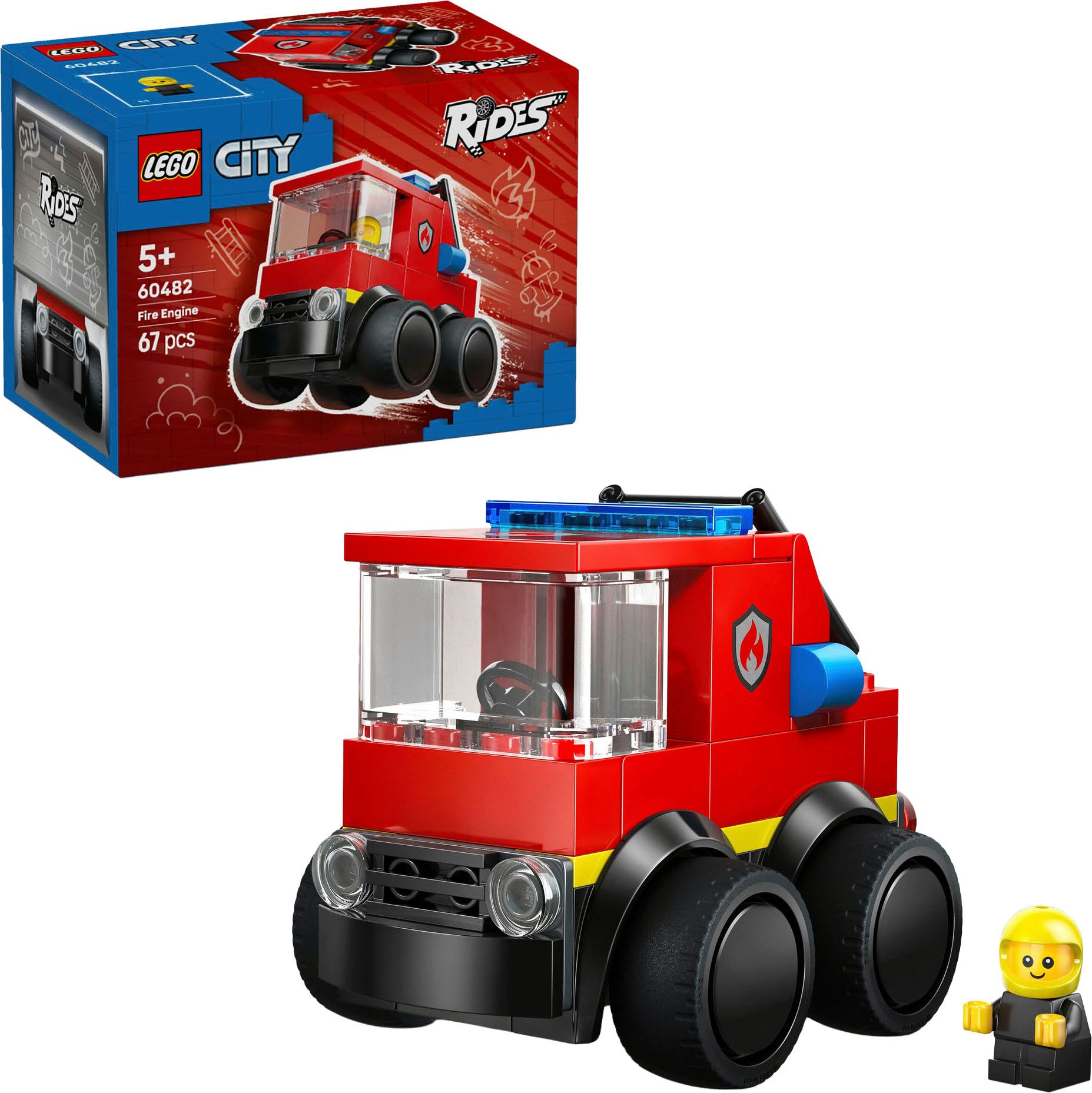 LEGO® Coole Flitzer – Löschauto (60482), LEGO City Konstruktionsspielsteine günstig online kaufen
