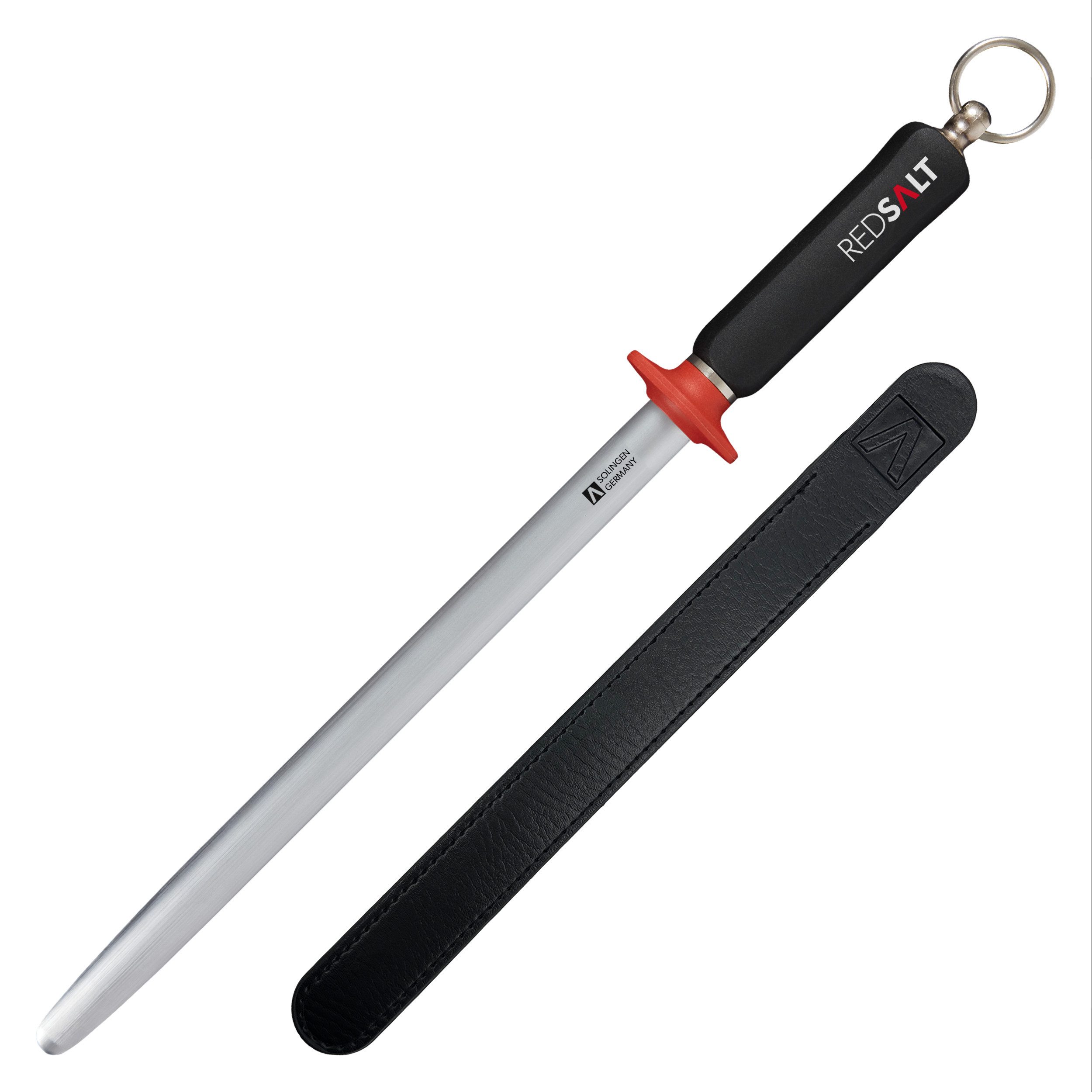 Wetzstahl Premium Wetzstahl ovaler Microfein Saphirzug für hochwertige Messer