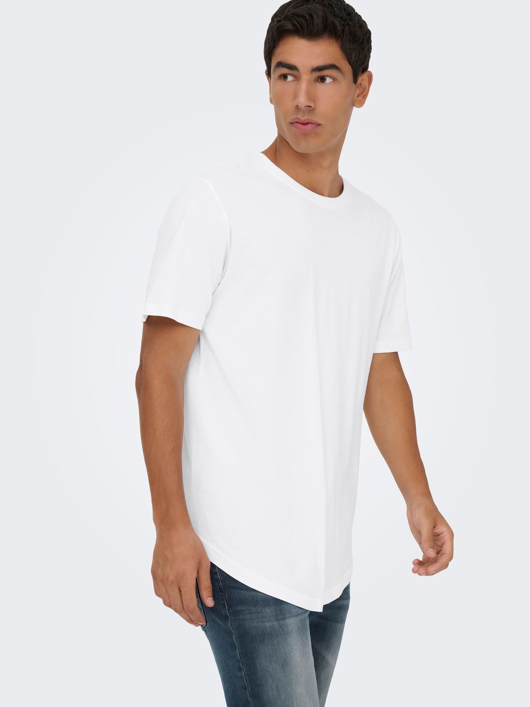 ONLY & SONS T-Shirt ONSMATT LONGY SS TEE 3-PACK (Packung, 3-tlg) Baumwolle, relaxed fit