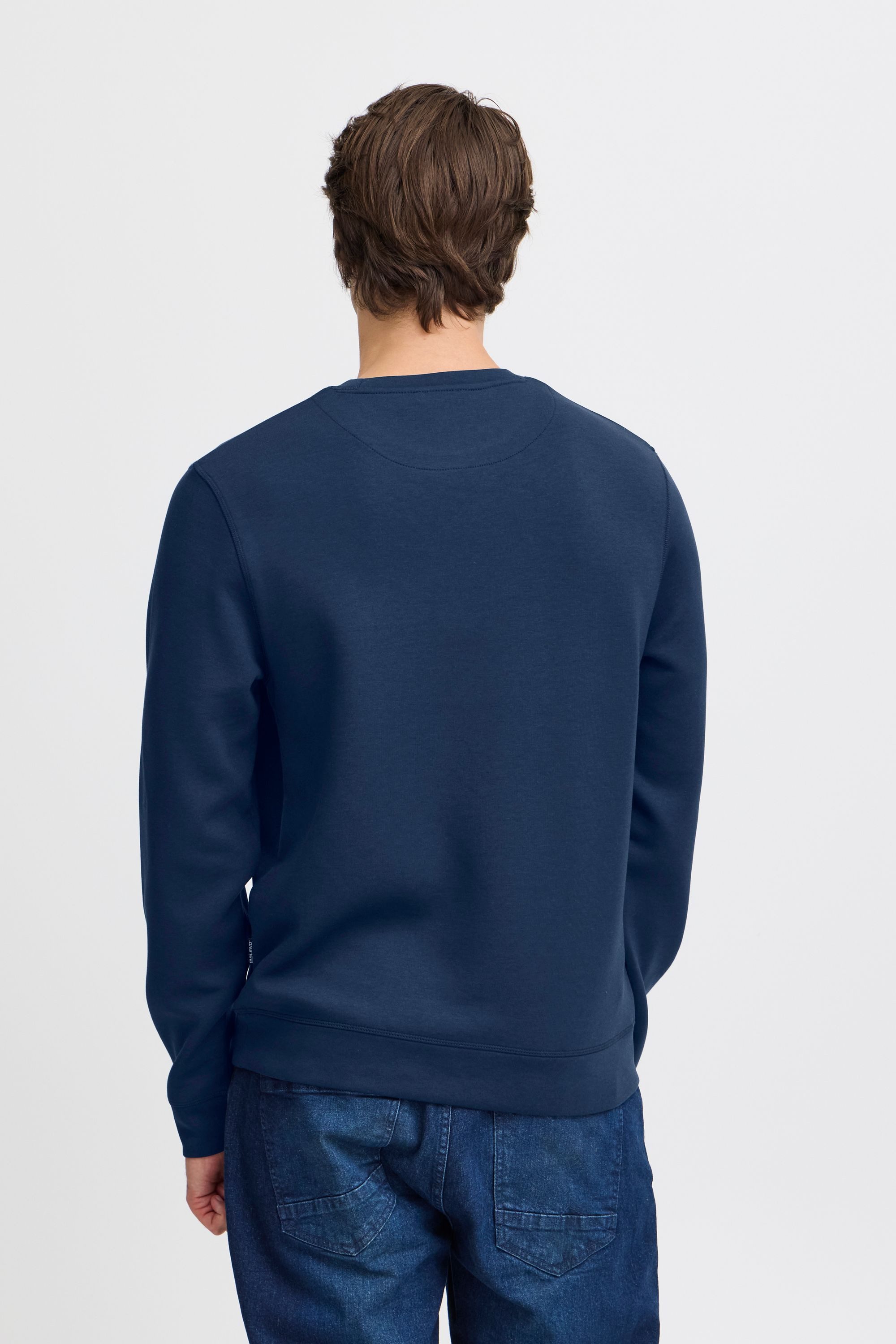Blend Rundhalspullover BHSweatshirt Klassischer Sweatpullover mit Rundhalsausschnitt