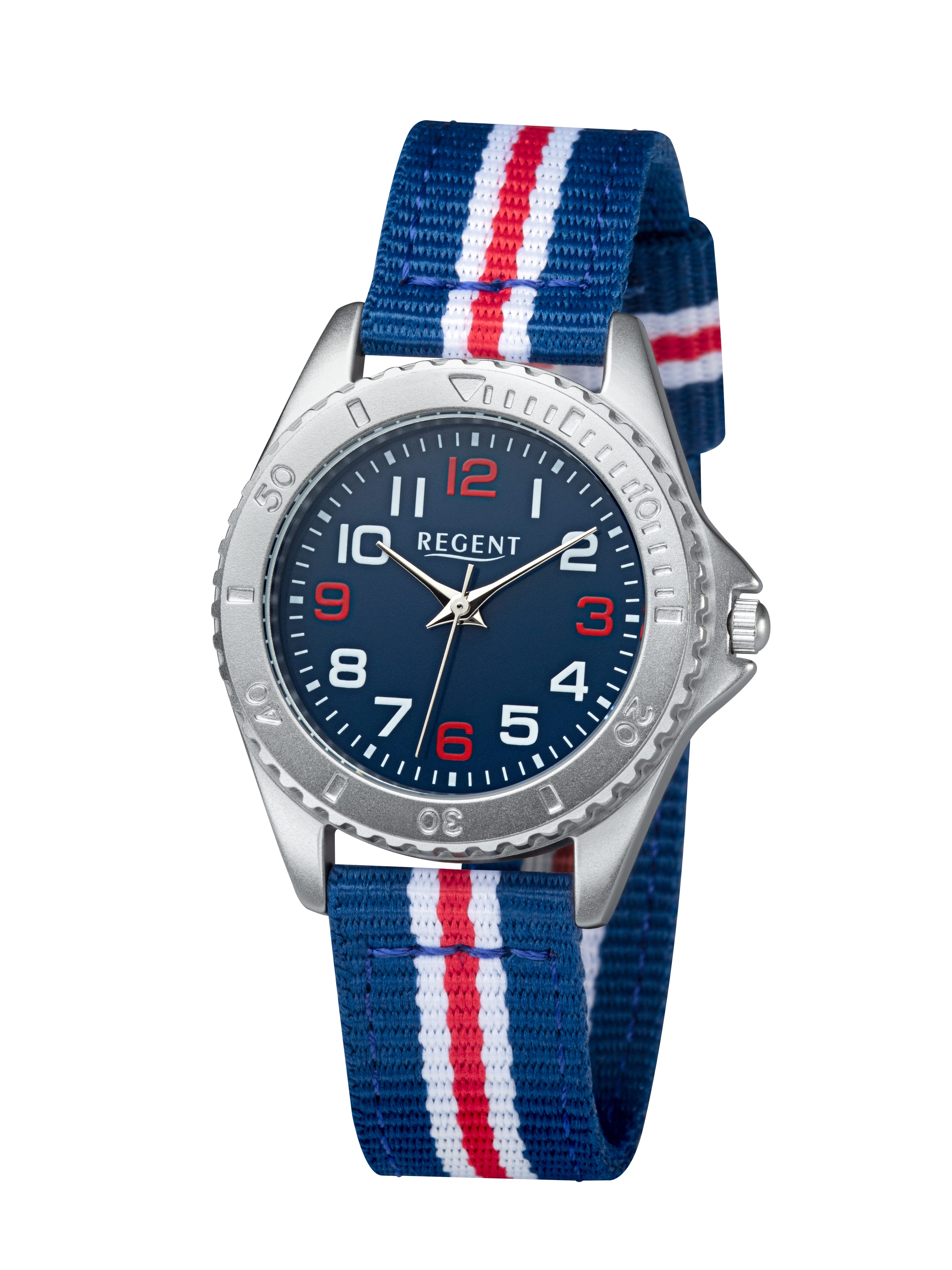 Regent Quarzuhr 4759B-002-A, Armbanduhr, Kinderuhr, Junge, analog