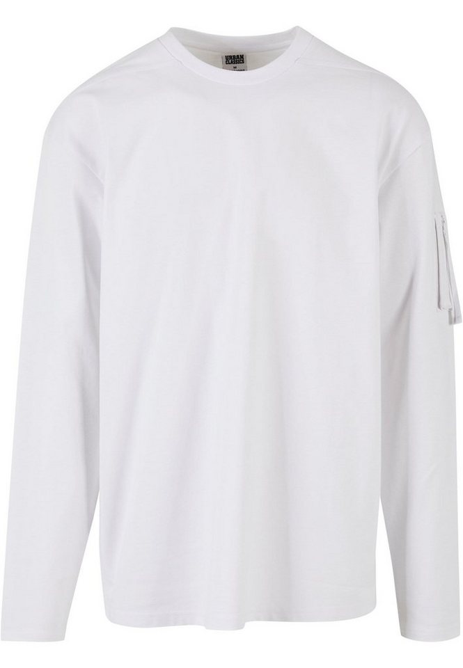 URBAN CLASSICS Longsleeve Herren Sleeve Pocket Longsleeve (1-tlg),  Stylisches T-Shirt aus angenehmer Baumwollmischung
