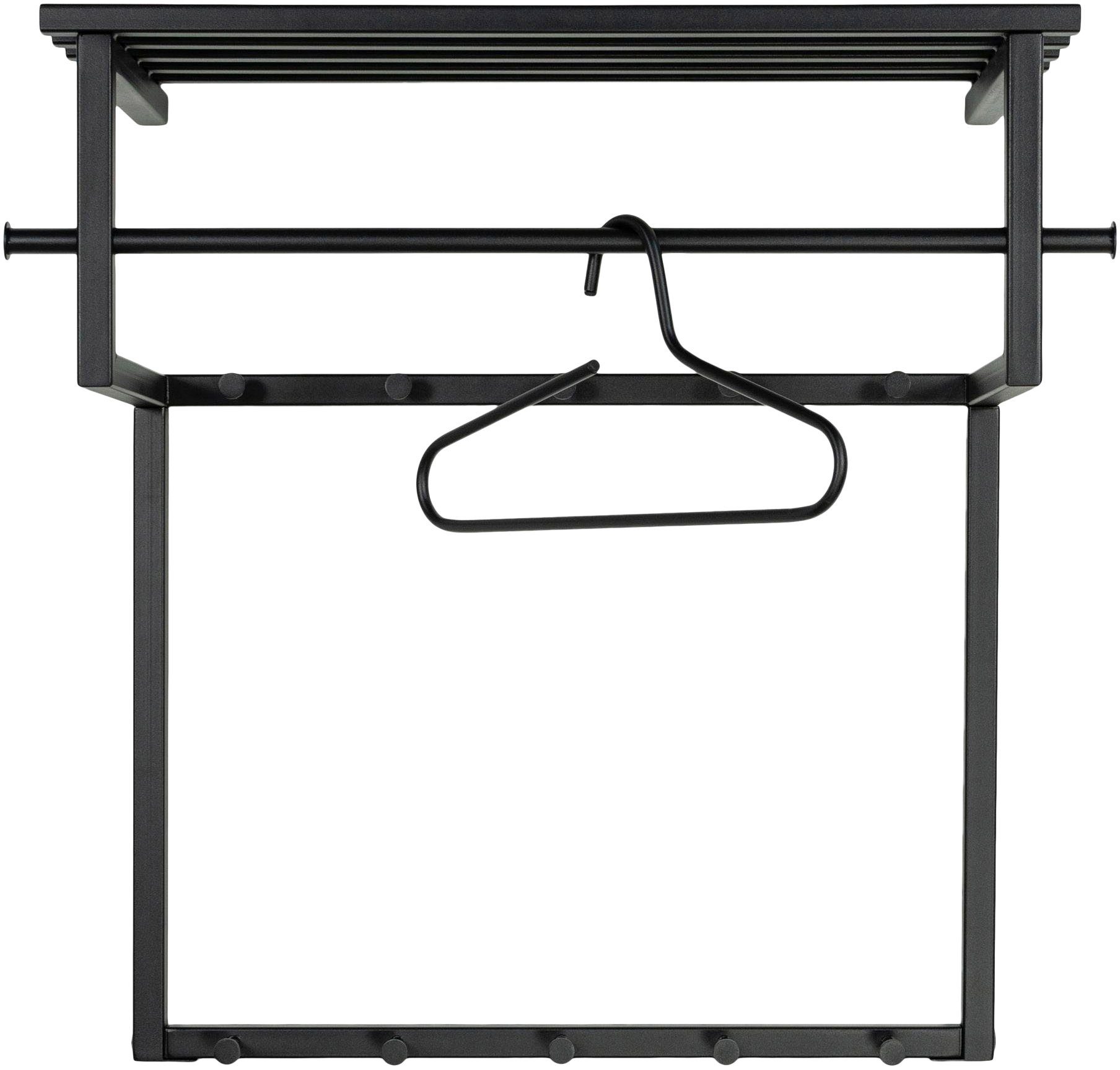 Spinder Design Garderobenleiste, Metall, Familien-Garderobe, 10 Haken, 34 cm tief, trendige Farbe