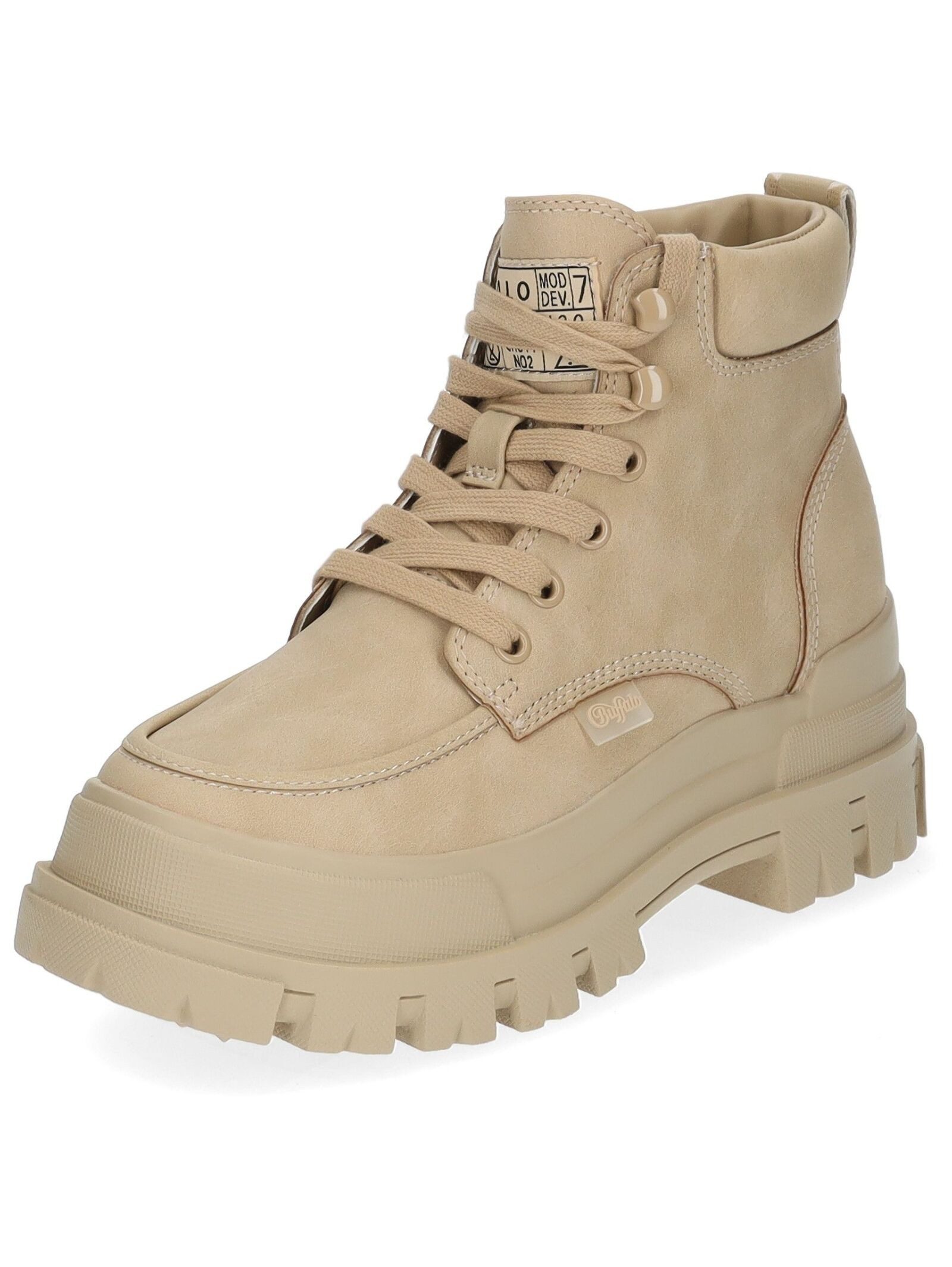 Buffalo Stiefelette Lederimitat Schnürstiefelette