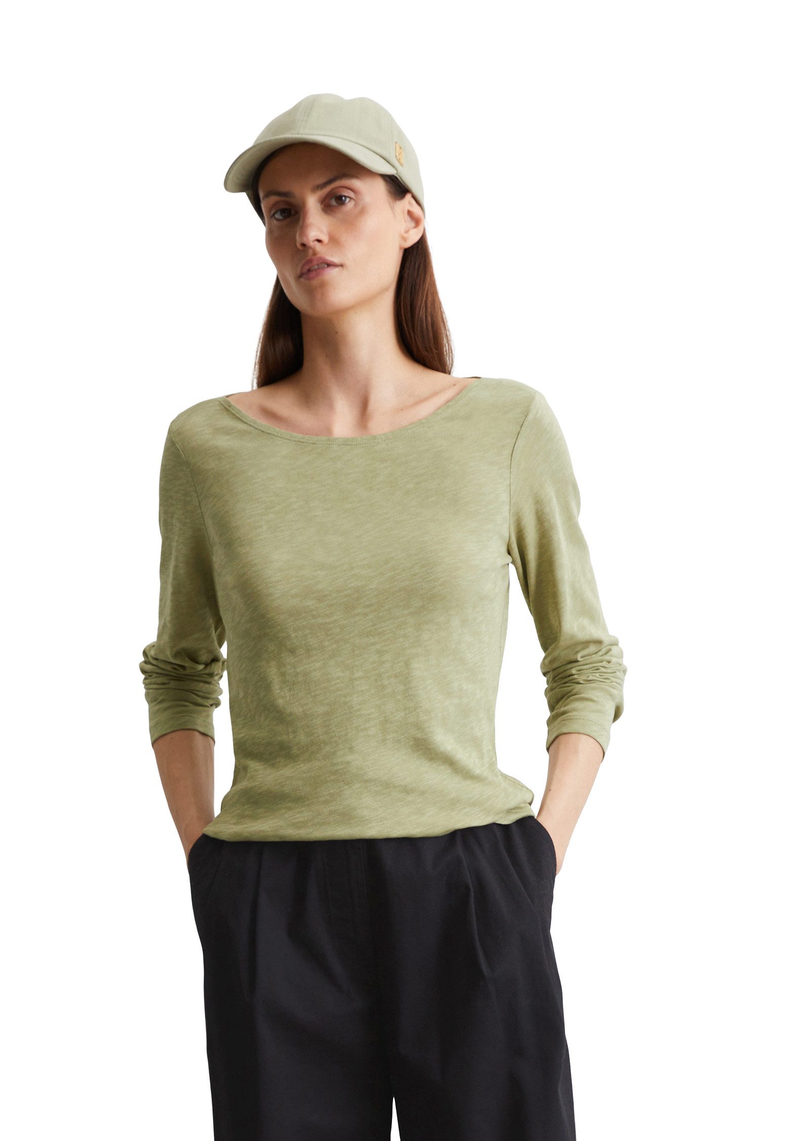 Marc O'Polo Langarmshirt aus Slub Jersey günstig online kaufen