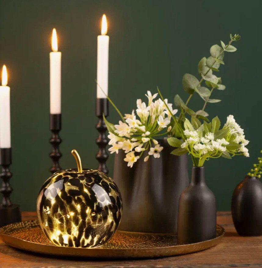 Seyila Home Dekofigur Dekorative Glas Apfel günstig online kaufen