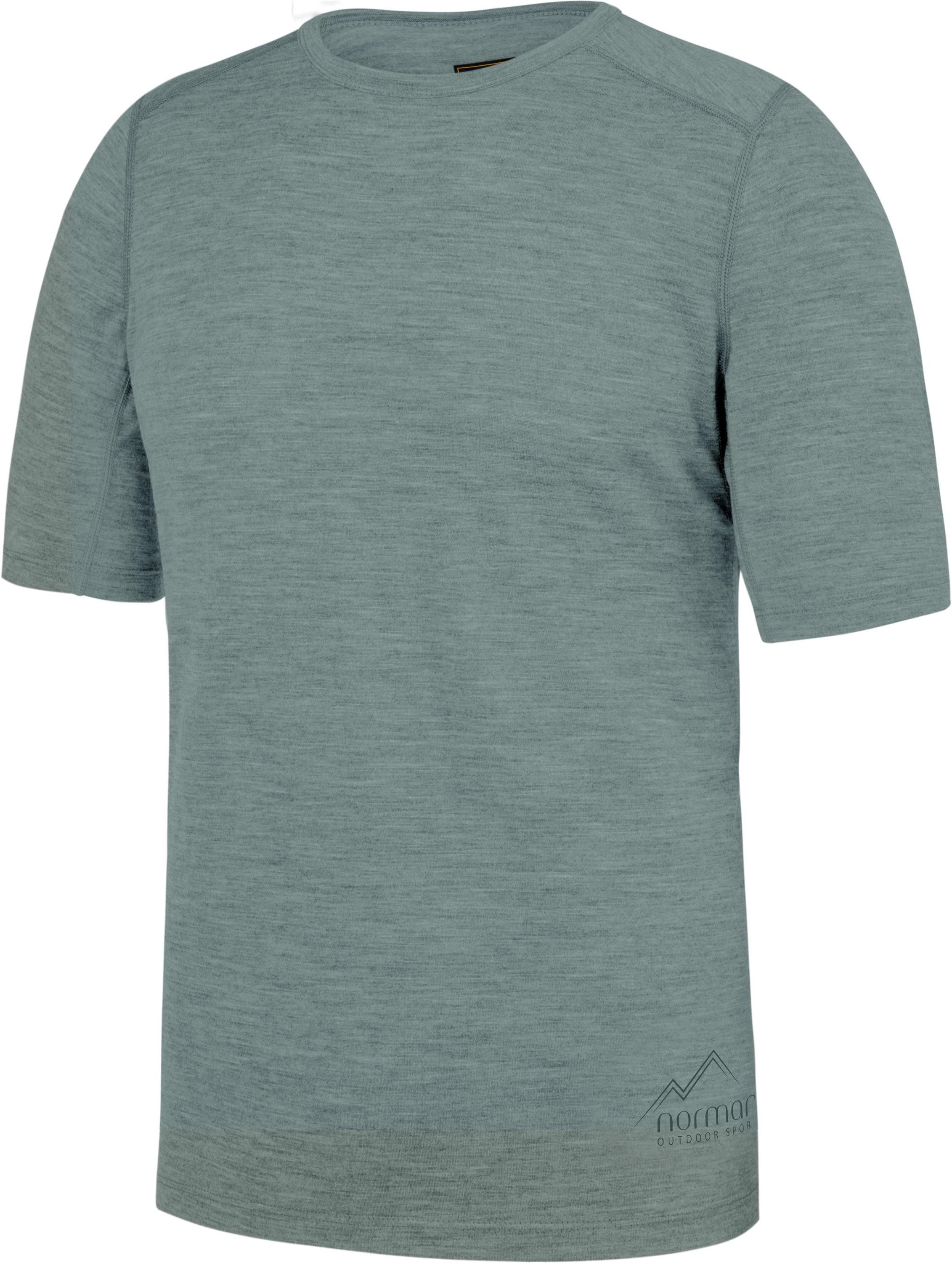 normani Thermounterhemd Herren Merino T-Shirt Darwin Kurzarm T-Shirt Thermounterwäsche aus Merinowolle – Bild 2 von 5