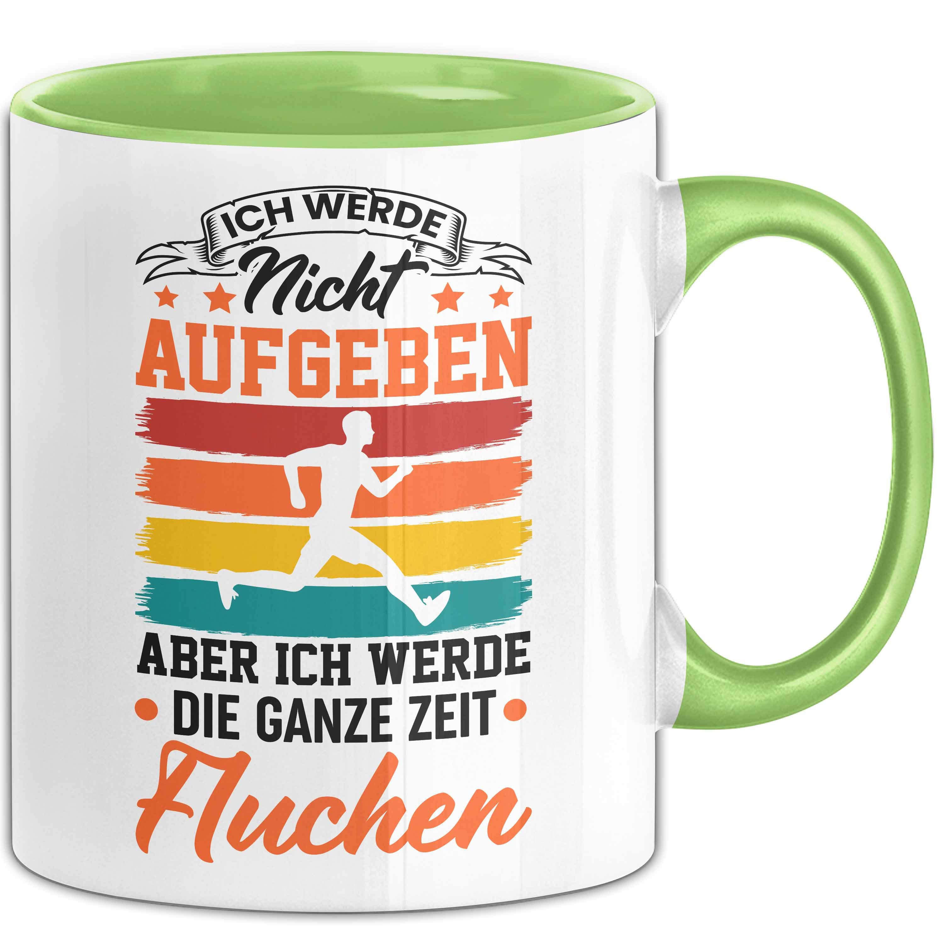 Tasse Marathon-Läufer Tasse Geschenk Jogger Ich Werde Nicht Aufgeben Aber Ic