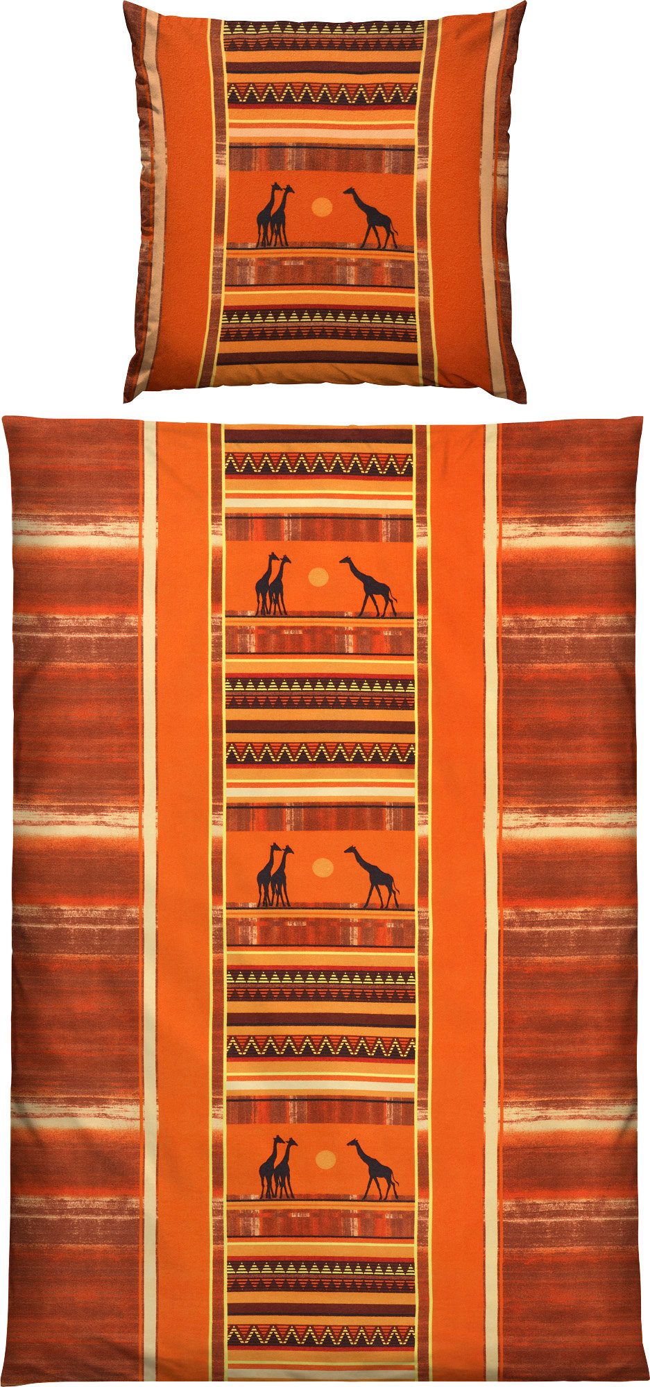 Erwin Müller Bettwäsche Bettwäsche, Baumwolle, Edelflanell Motiv: Afrika/Tiermotive