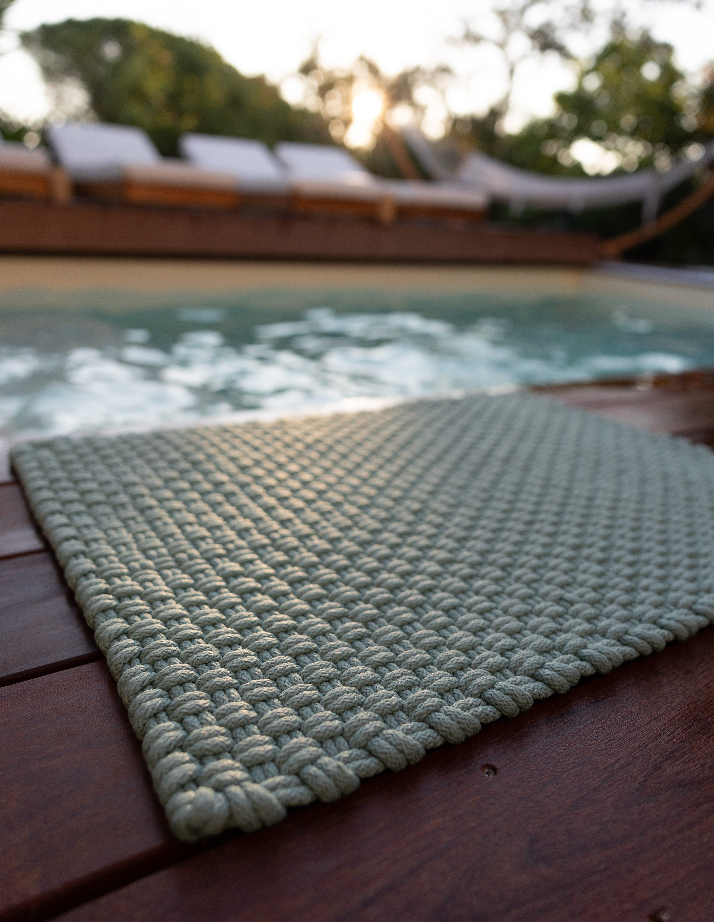 PAD Fußmatte SCOR, rechteckig, Höhe: 21 mm, Schmutzfangmatte, handgewebt, Uni Farben, In- und Outdoor geeignet