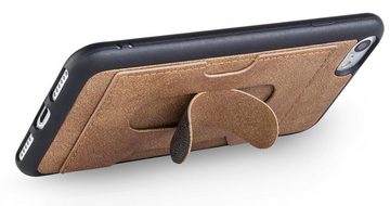 MyGadget Handyhülle Hülle Kunstleder Case Kartenfach & Standfunktion für Apple iPhone 7 / 8 / SE 2020, Etui Back Cover Hardcase Schutzhülle in Beige