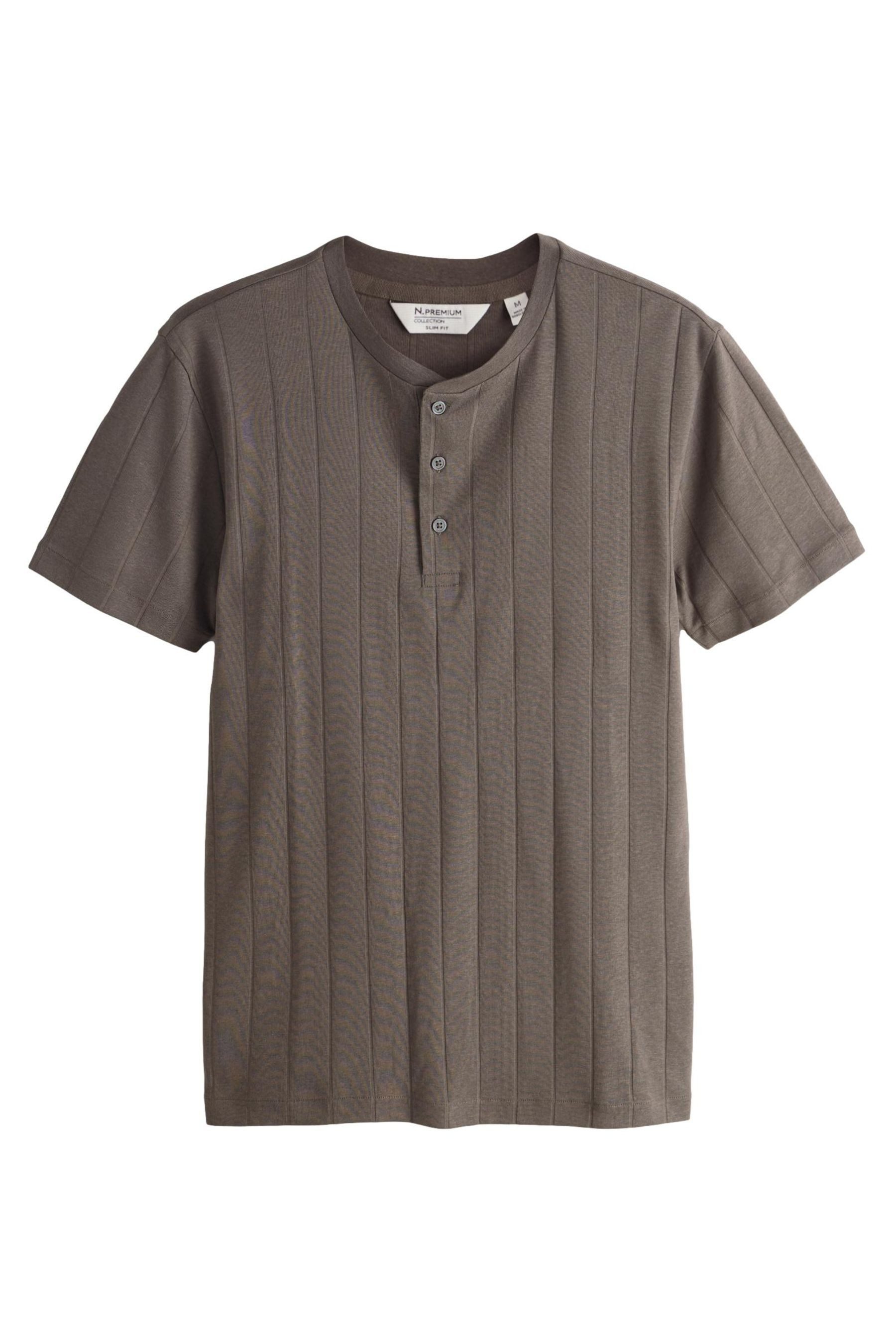 Next T-Shirt Geripptes, elegantes T-Shirt mit Struktur (1-tlg) günstig online kaufen