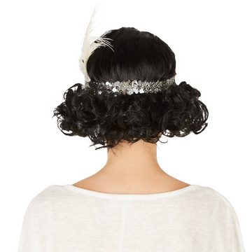 dressforfun Kostüm-Perücke Frauenperücke Charlston mit Kopfband