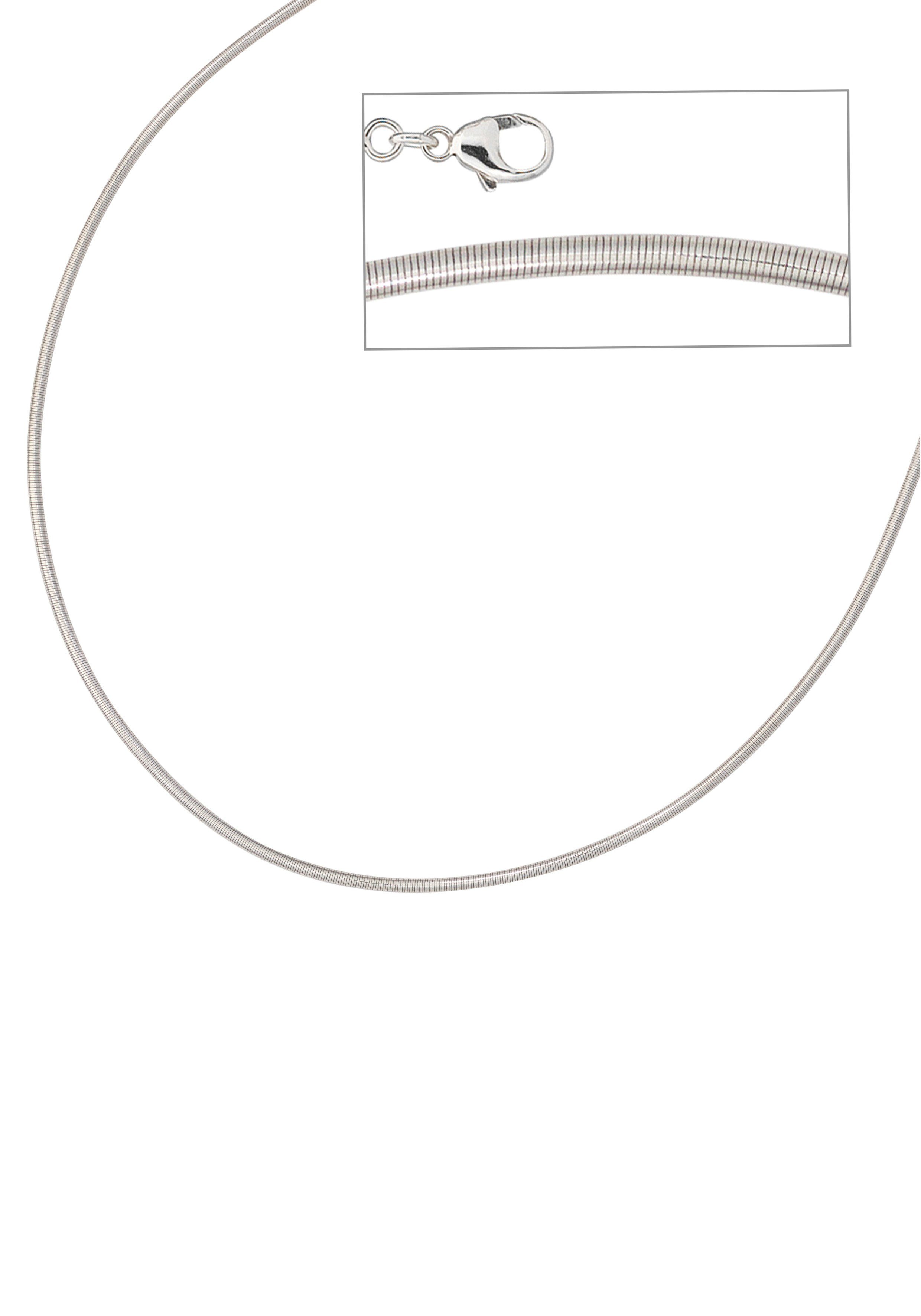 JOBO Halsreif Kette rhodiniert, 925 Silb...