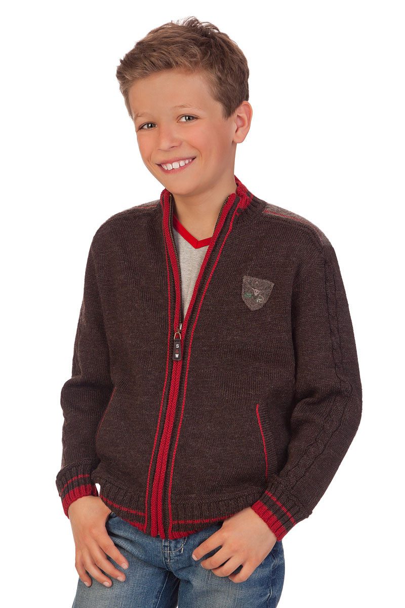 Spieth & Wensky Trachtenjacke Trachtenjacke Kinder - WAL - braun, natur