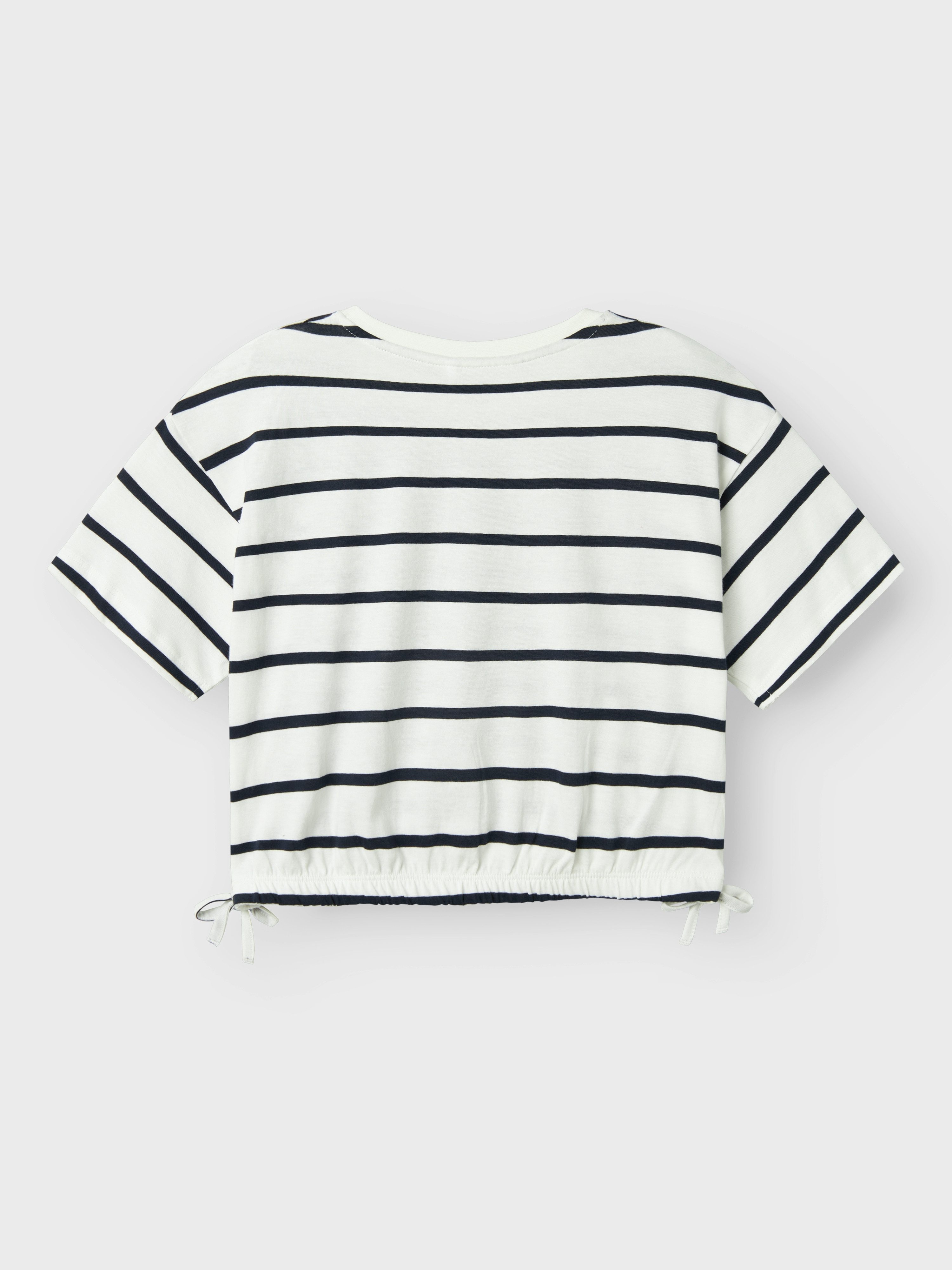 Name It T-Shirt NKFFUNION SS CROPPED BOXY TOP NOOS mit Kordelzug in der Taille – Bild 5 von 5