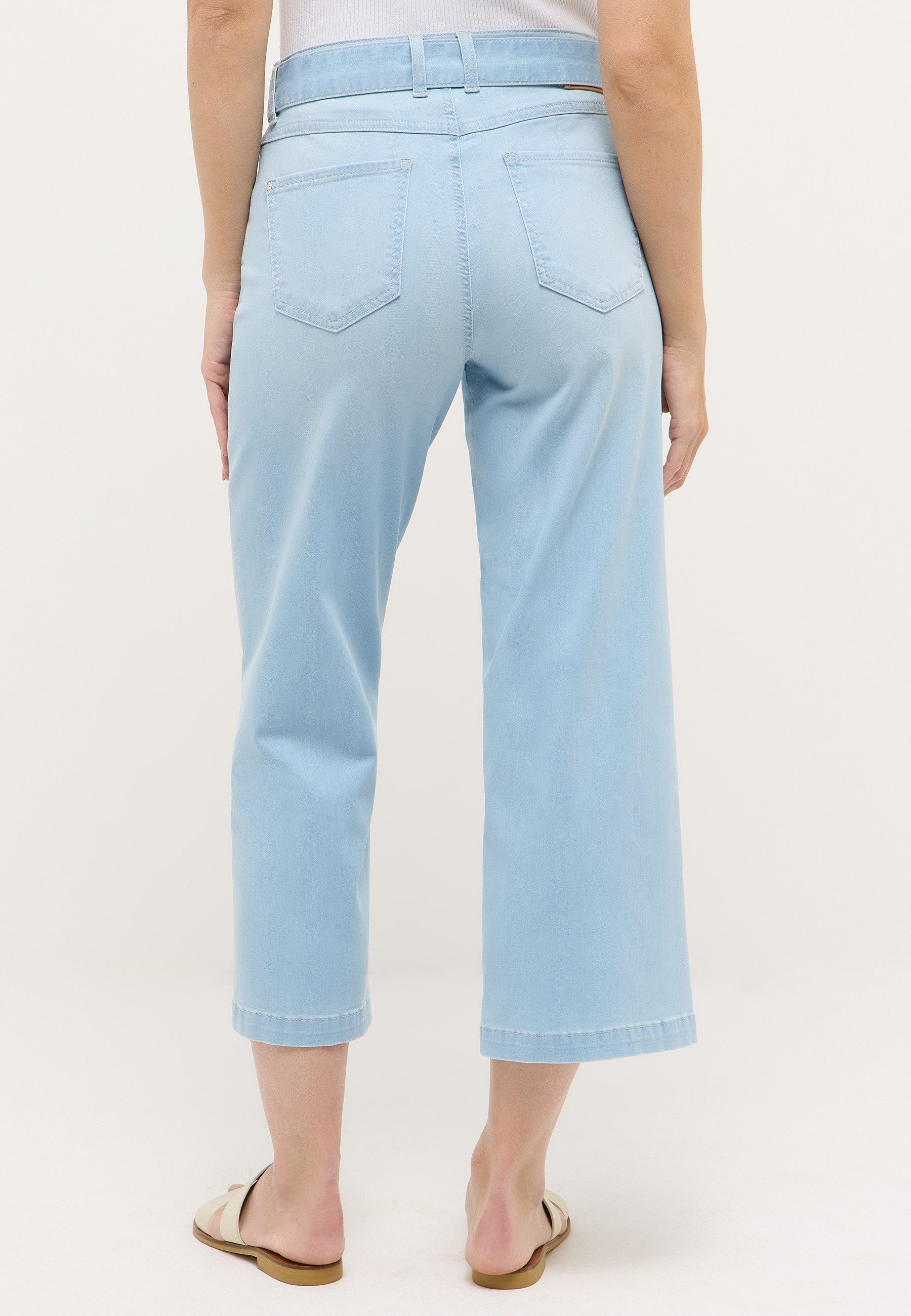 ANGELS 7/8-Jeans Linn City Culotte im Relaxed Fit, mit Gürtel