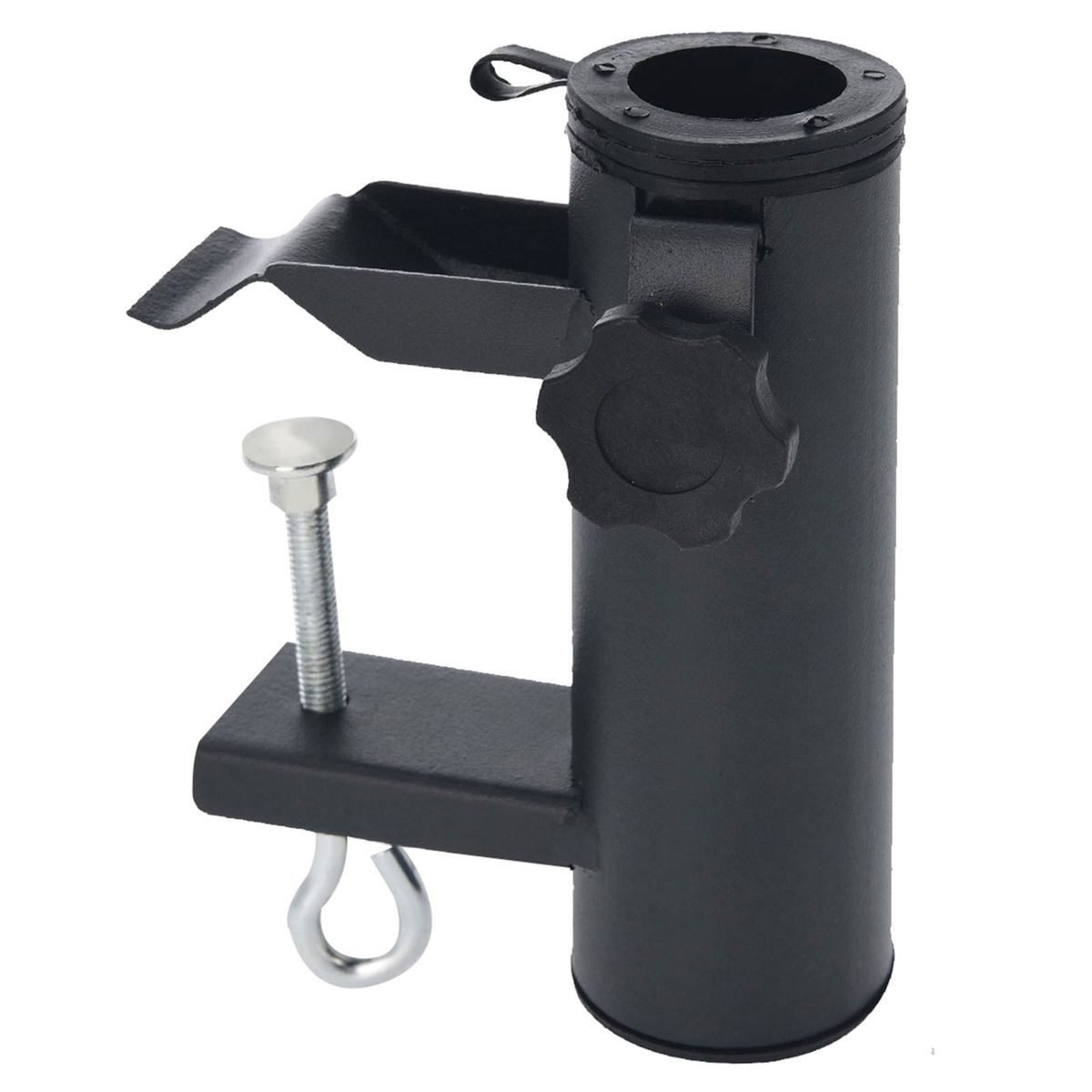 Linder Exclusiv GmbH Schirmhalter Sonnenschirmhalter in Anthrazit bis Ø 48 mm Klemme für Balkongeländer, 1 tlg.