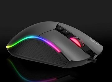 INCA IMG-GT19 RGB 7D Makro-Tasten Profiosonelle Gaming-Maus schwarz Gaming-Maus