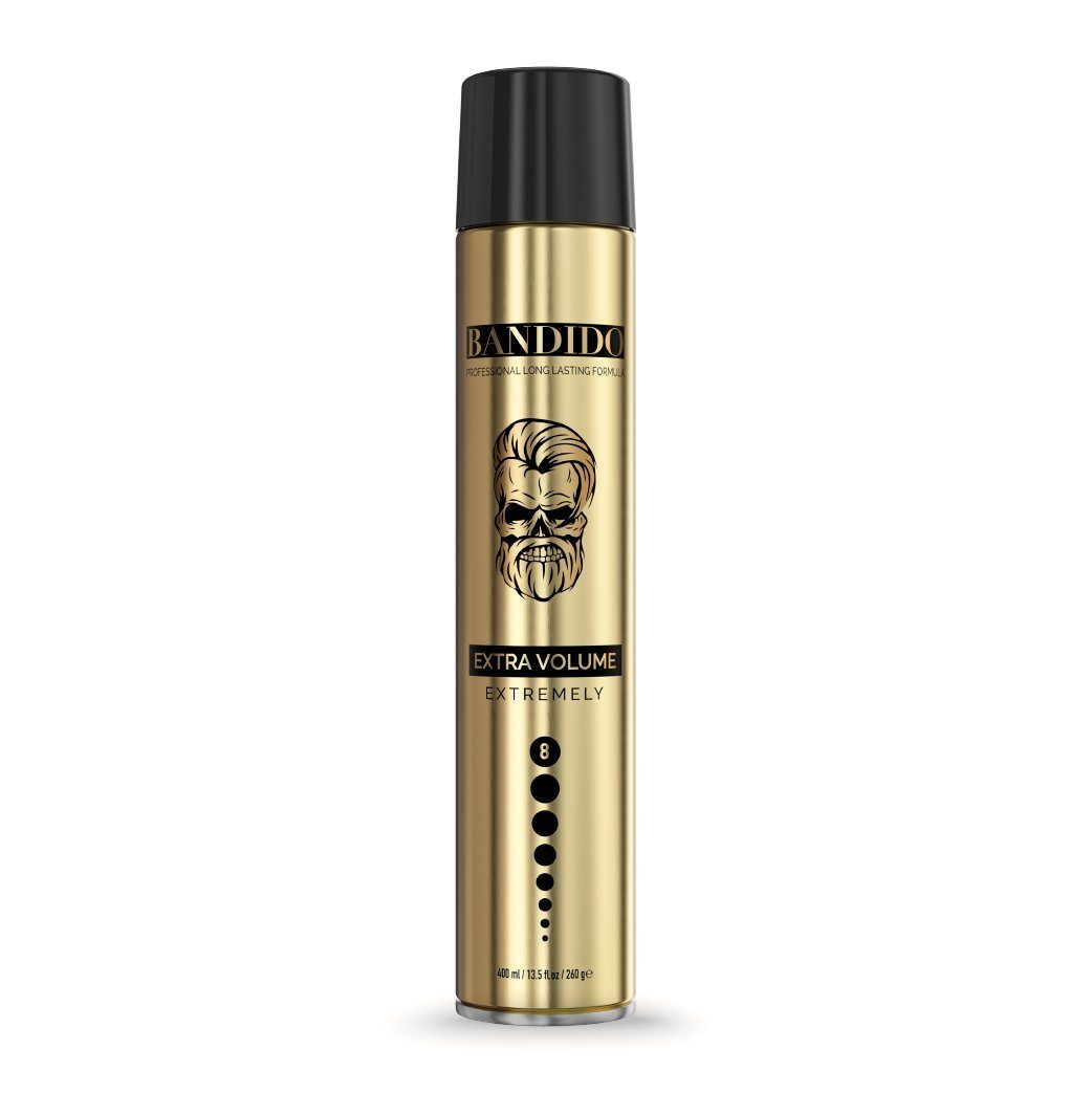 Bandido Cosmetics Haarspray Bandido Volume 400ml Spray Hair Stark Extra Gold Haarspray