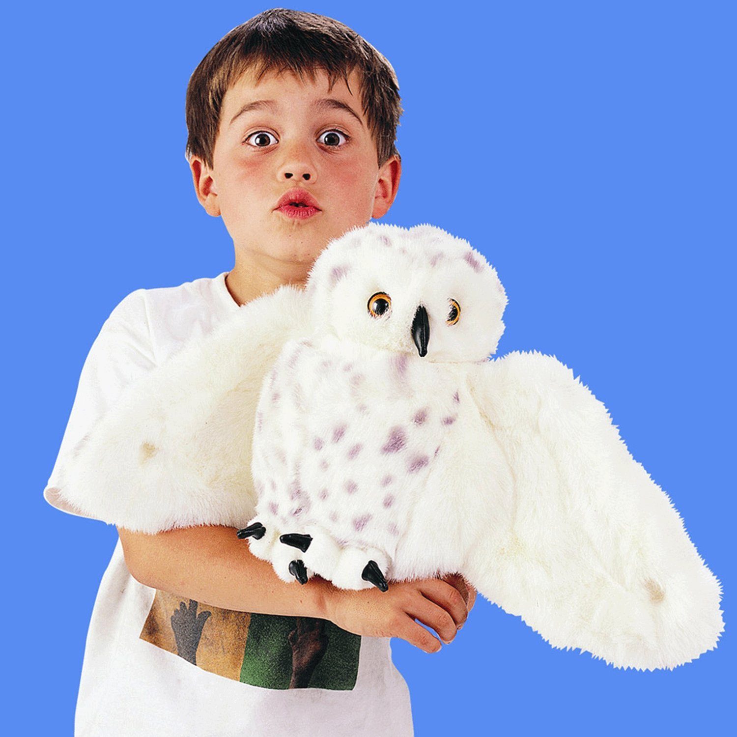 Folkmanis Handpuppen Handpuppe Folkmanis Handpuppe Schnee-Eule 2236 (Packung)