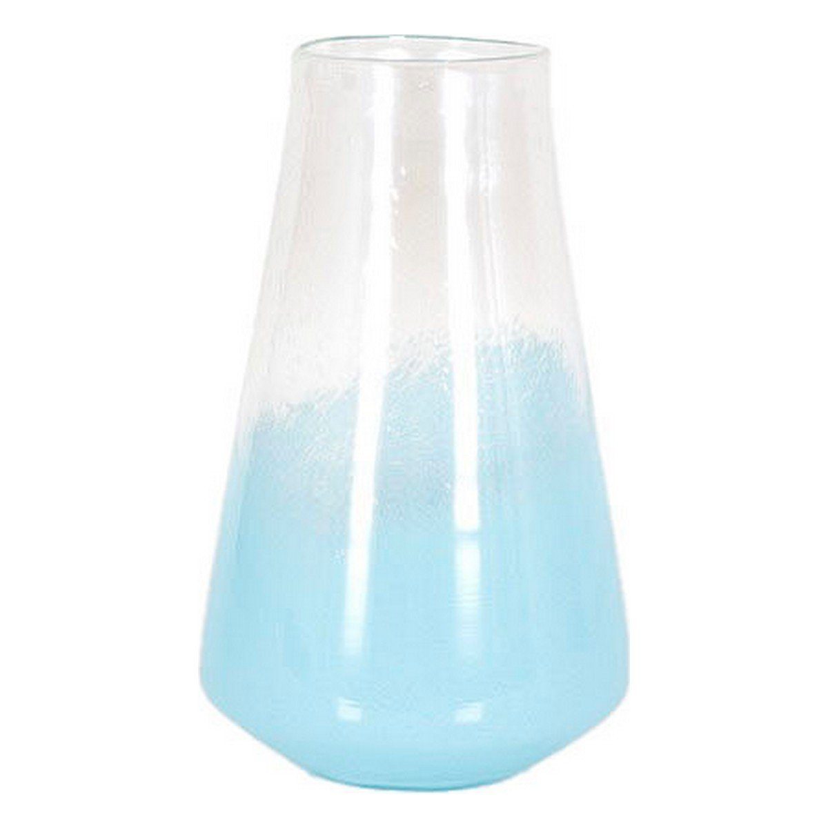 Bigbuy Dekovase Vase DKD Home cm x 21 Glas 34,5 x Blau Decor 21
