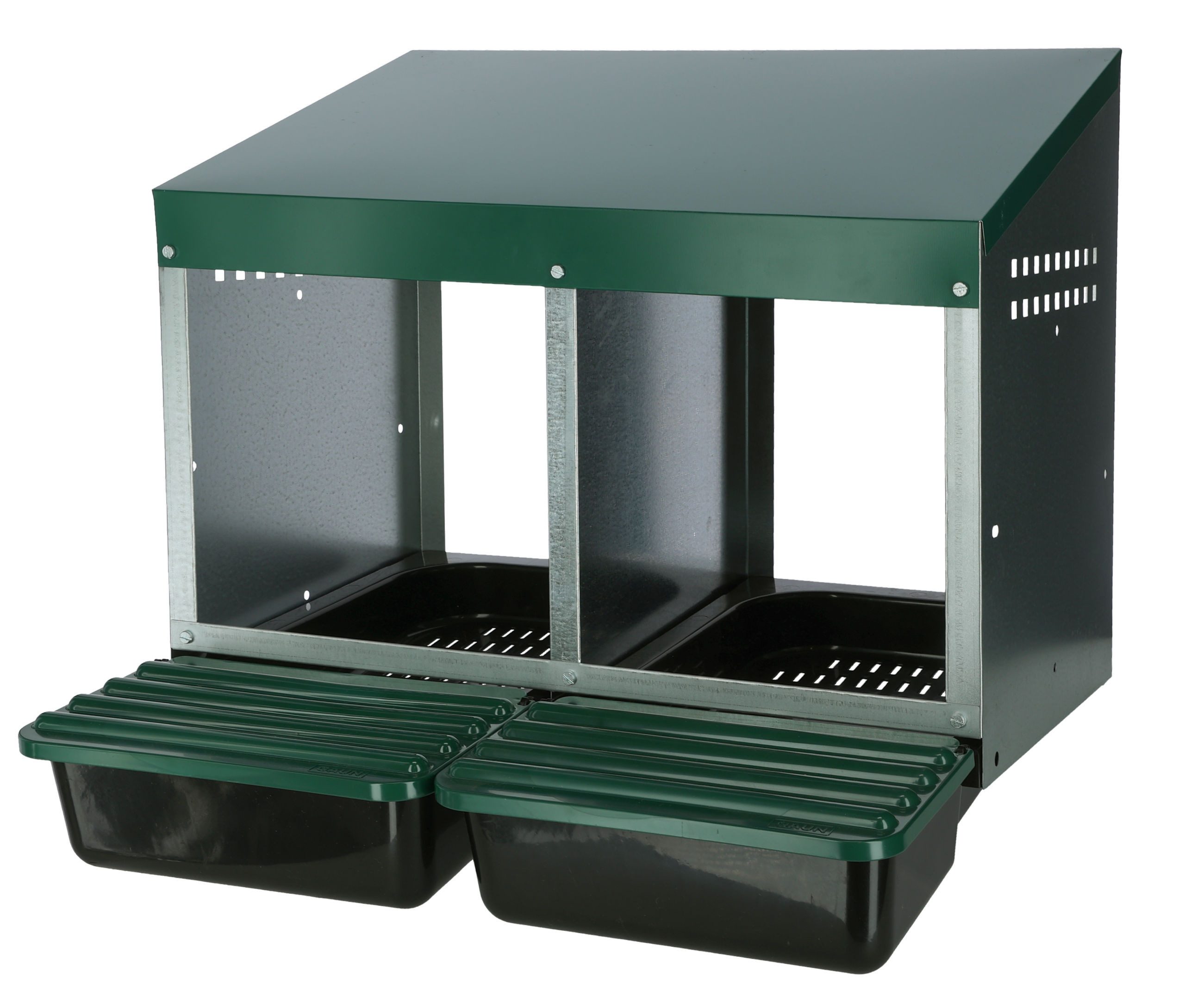 Kerbl Hühnerstall Legenest mit Kunststoffboden verzinkte Seitenteile, mit praktischer Inspektionsklappe