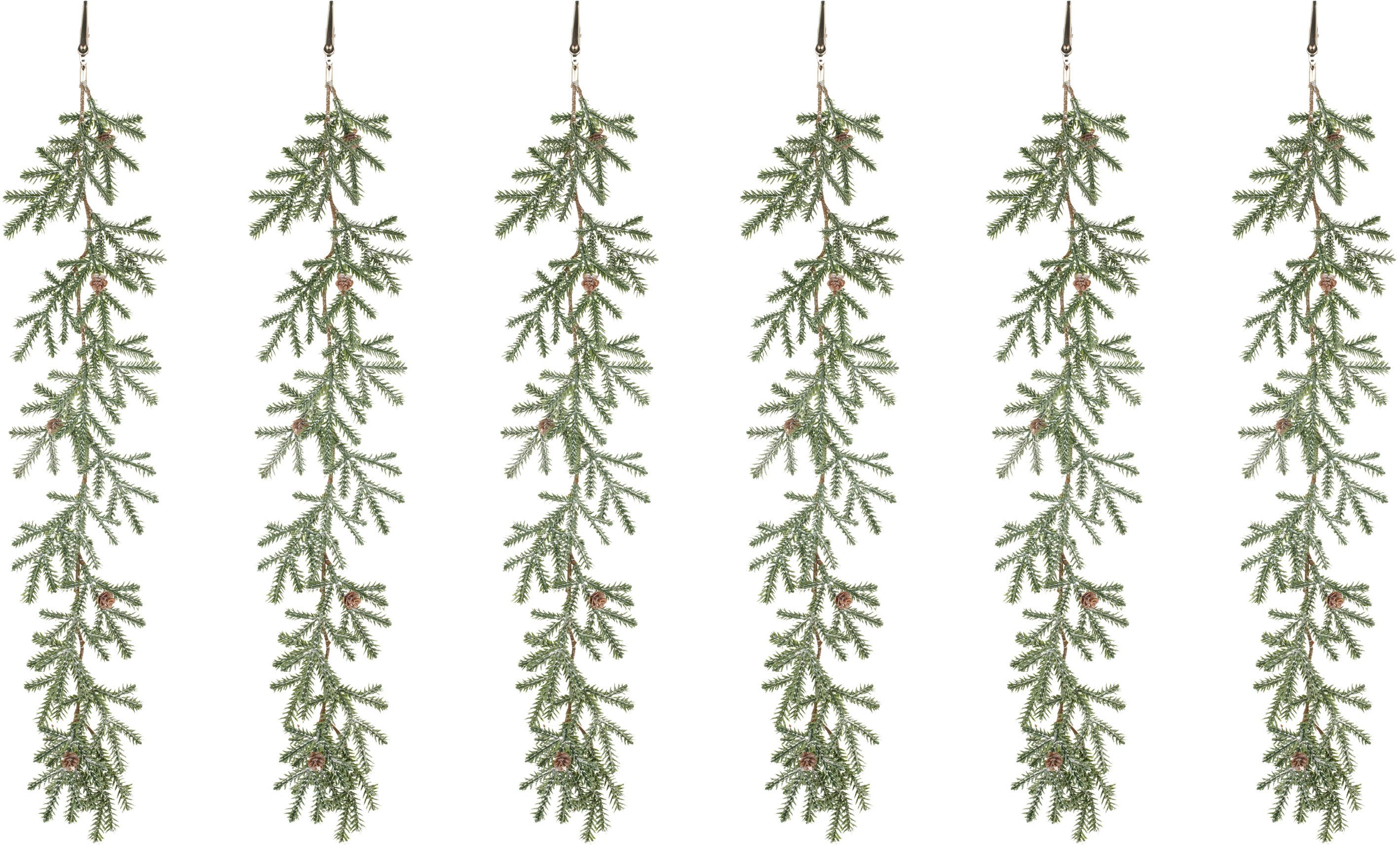 Kunstgirlande Tannengirlande mini, Creativ green, mit Clip-Befestigung