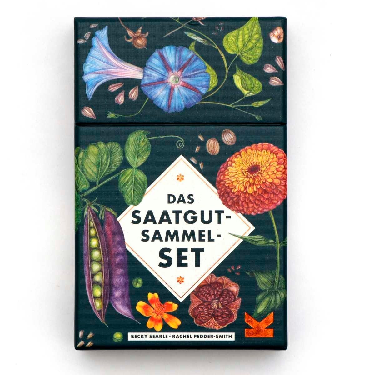 Laurence King Spiel Das Saatgut-Sammelset inkl. Booklet, 50 Karten, 5 Umschläge, Garten