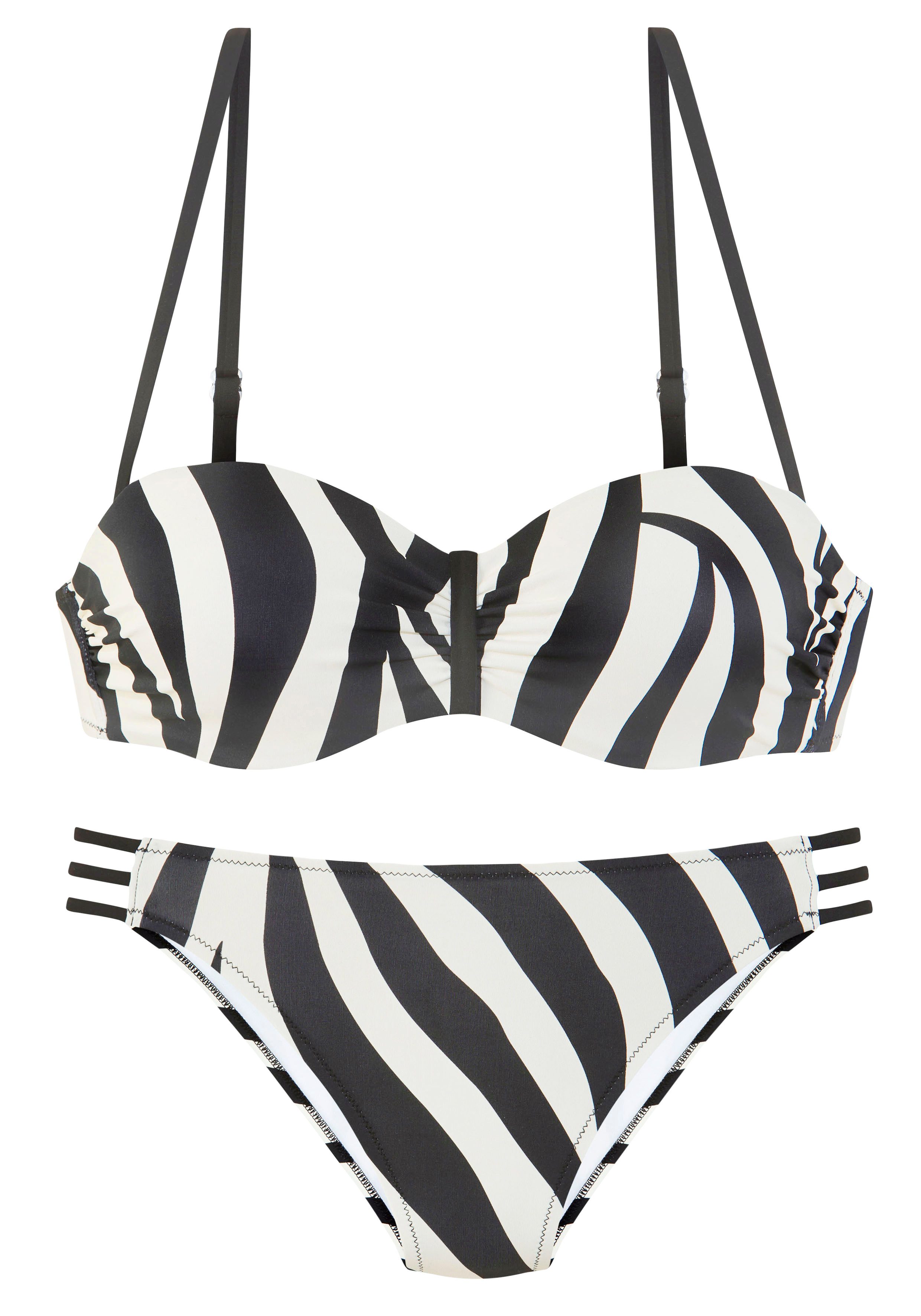 French Connection Bügel-Bandeau-Bikini Louise Mit kontrast günstig online kaufen