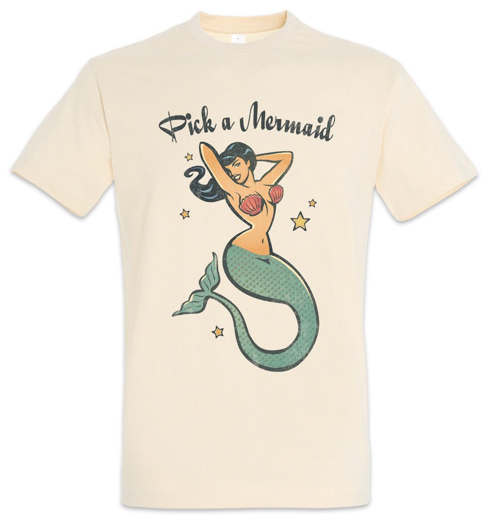Urban Backwoods Print-Shirt Pick A Mermaid Herren T-Shirt Shirt Meerjungfra günstig online kaufen