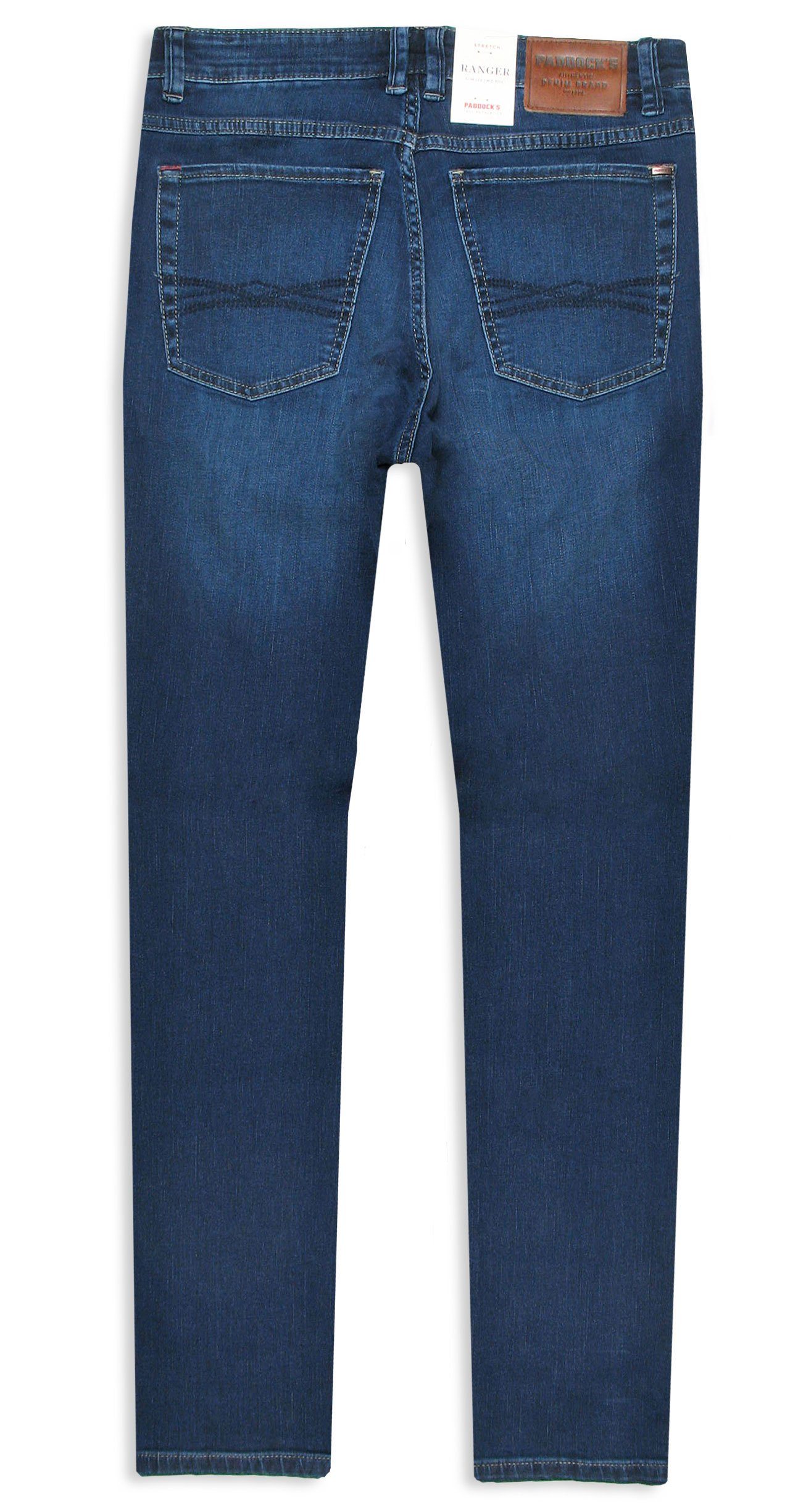 used & Paddock's Motion 5-Pocket-Jeans Stretch blue Comfort dark Denim Ranger