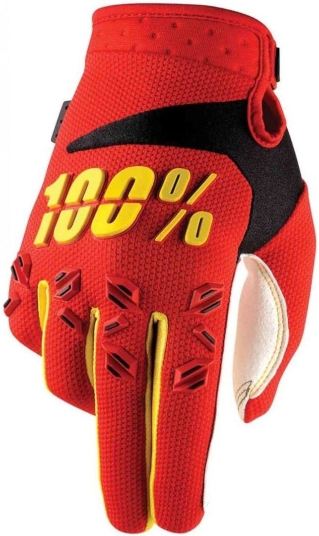 Red/Yellow Airmatic Motorradhandschuhe Handschuhe 100% Motocross