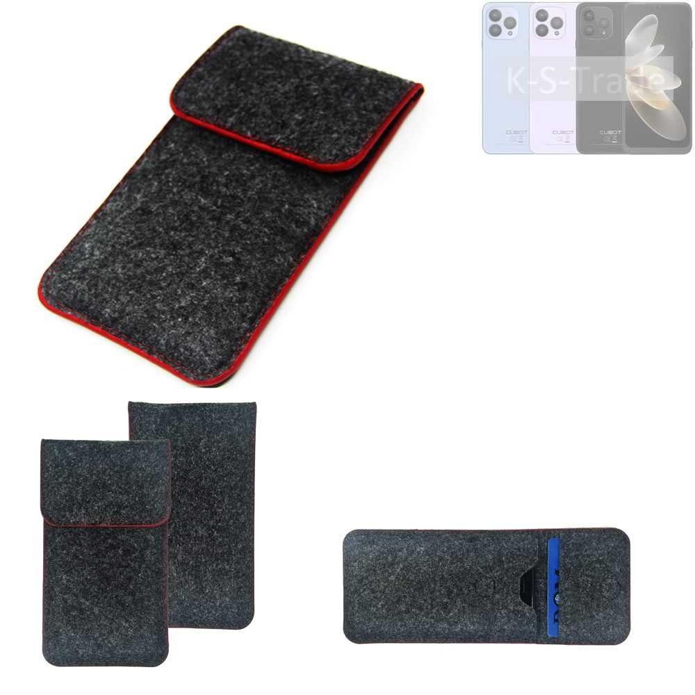K-S-Trade Handyhülle für Cubot P80, Handy Schutz Hülle Schutzhülle Handyhülle Filztasche Pouch
