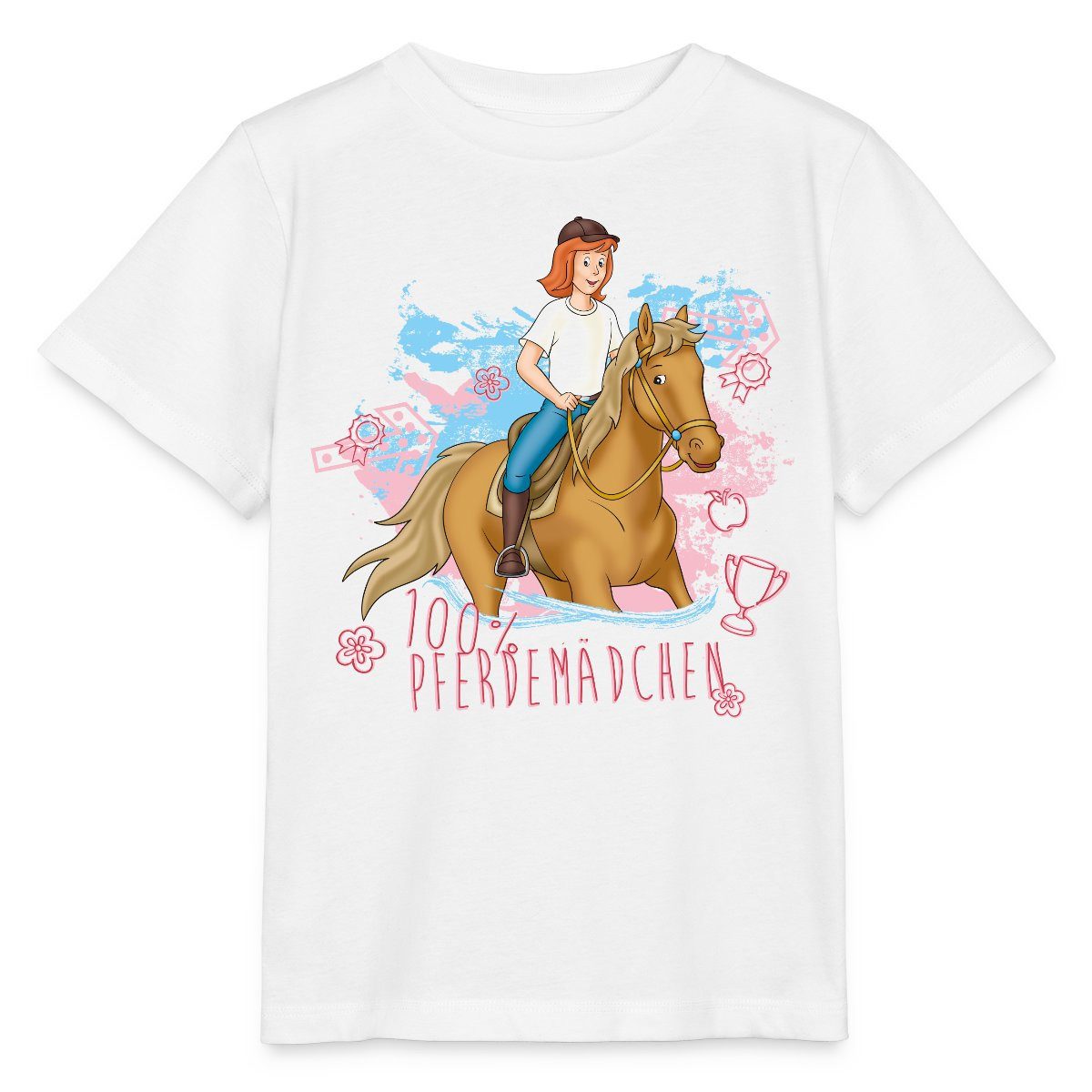T-Shirt Bibi Und Tina Pferdemädchen 100% Kinder Basic T-Shirt