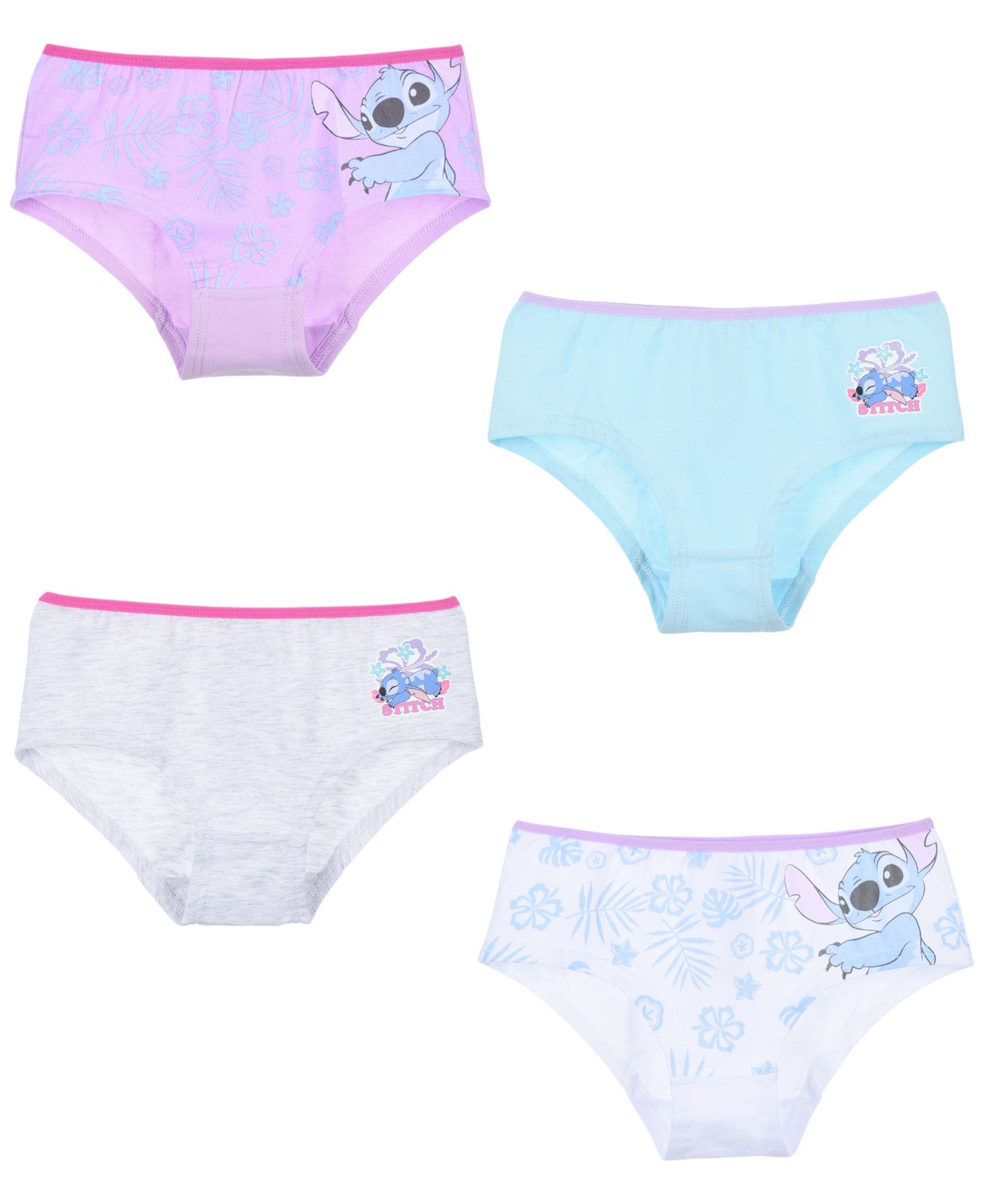 Lilo & Stitch Panty (4-St) Mädchen Hipster Slips Gr.116 - 152 cm