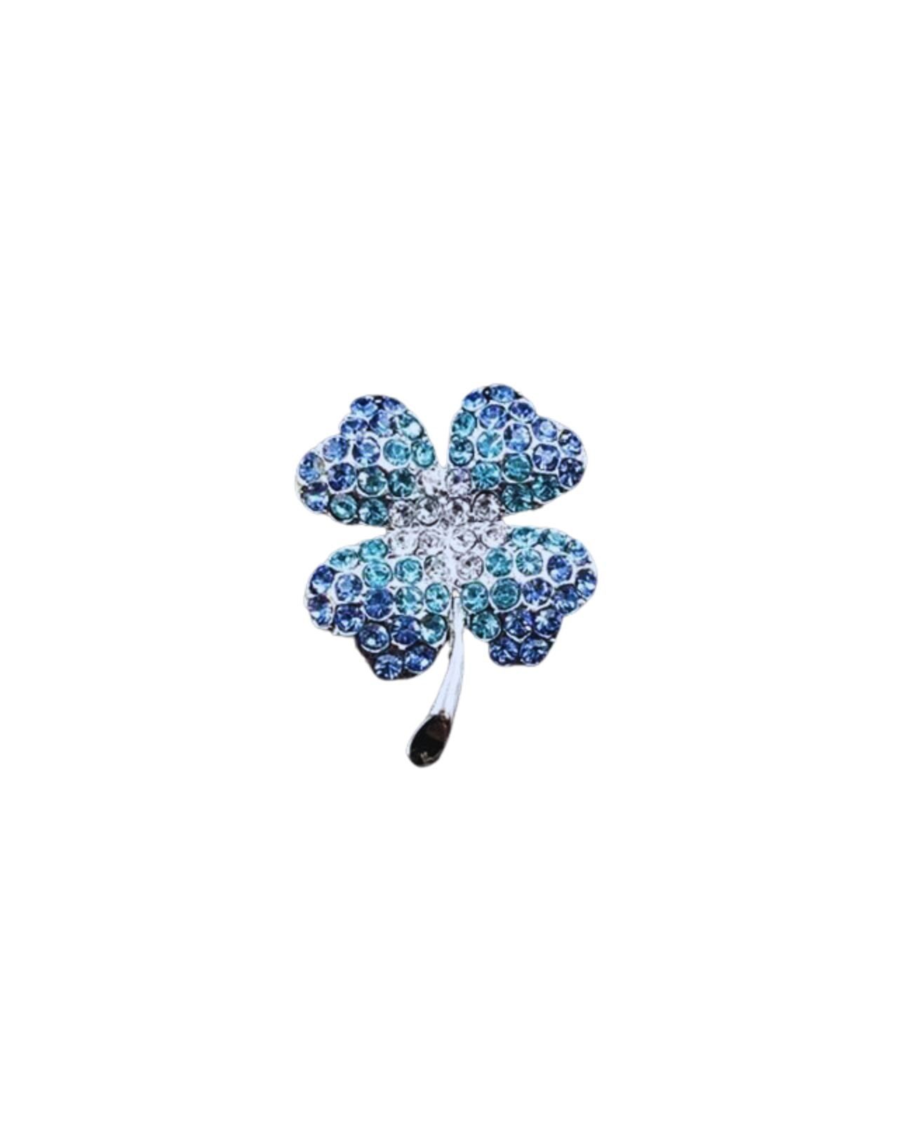 MayTree Brosche "Kleeblättchen", blau (Stück, 1-tlg), günstig online kaufen