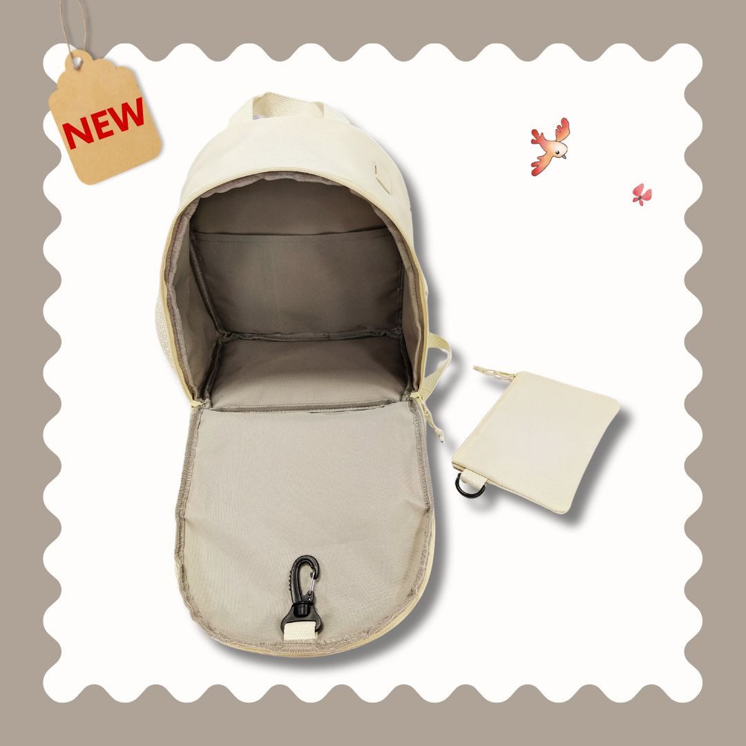 JENARD Kinderrucksack leicht wasserabweisend mit Brotdosen & Trinkflaschen Fach, Leicht, wasserabweisend, reflektierend, ergonomisch