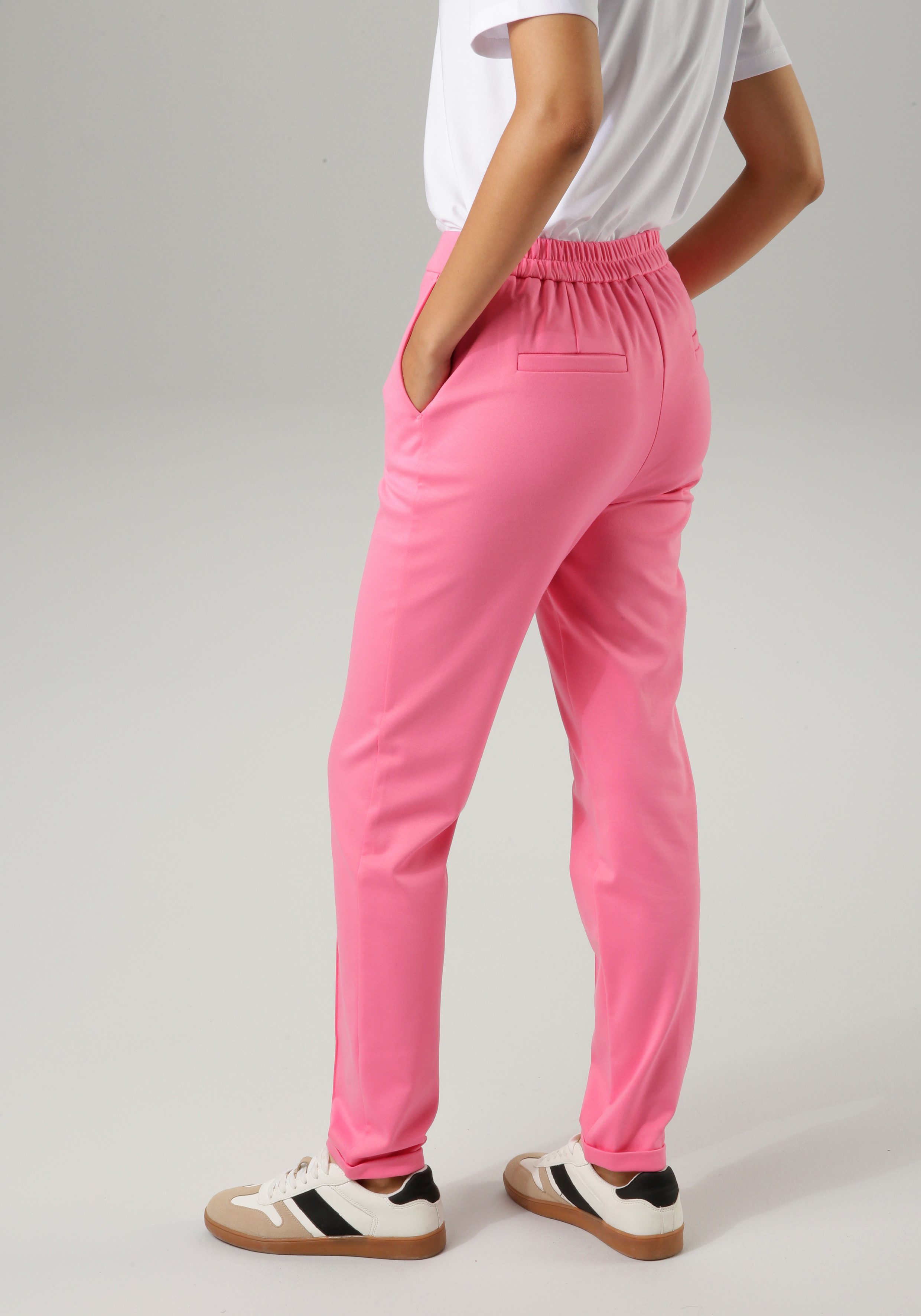 Aniston CASUAL Jerseyhose mit Biesen verziert günstig online kaufen